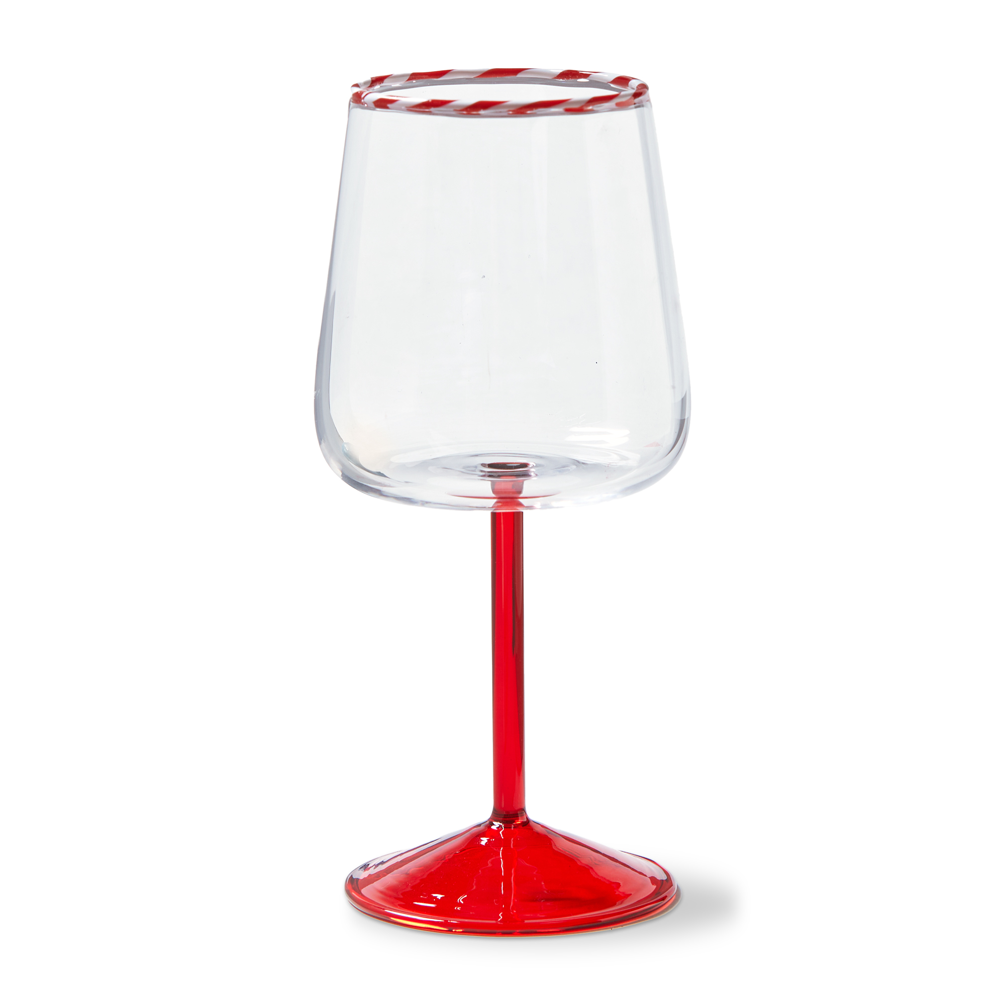 Picture of PEPPERMINT STRIPE ALL PURPOSE WINE GLASS
