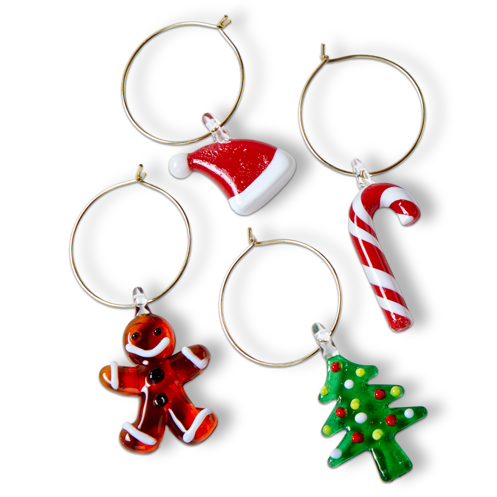 Picture of HOLIDAY CHEER WINE CHARM S/4