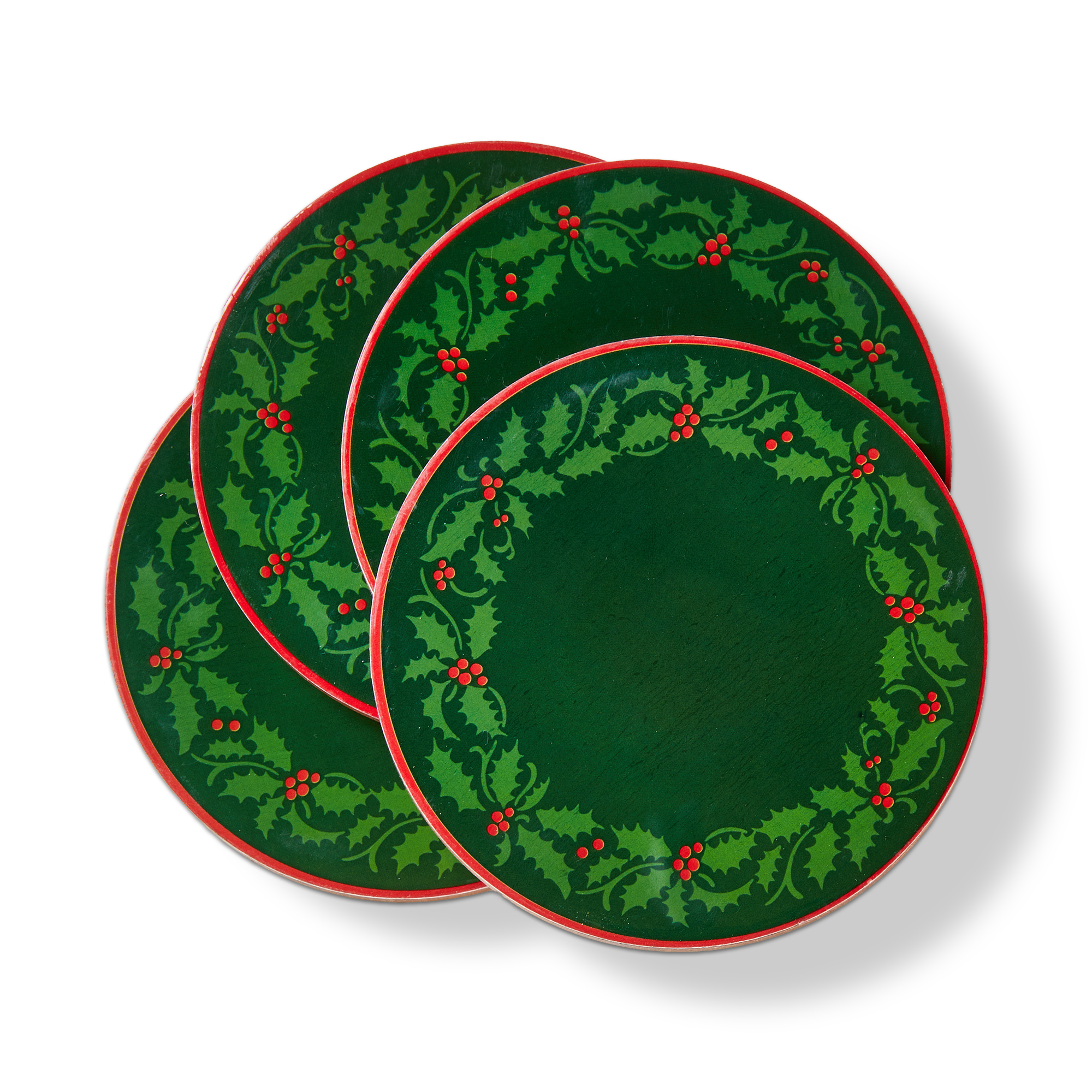 Picture of HOLLY WREATH COASTER S/4