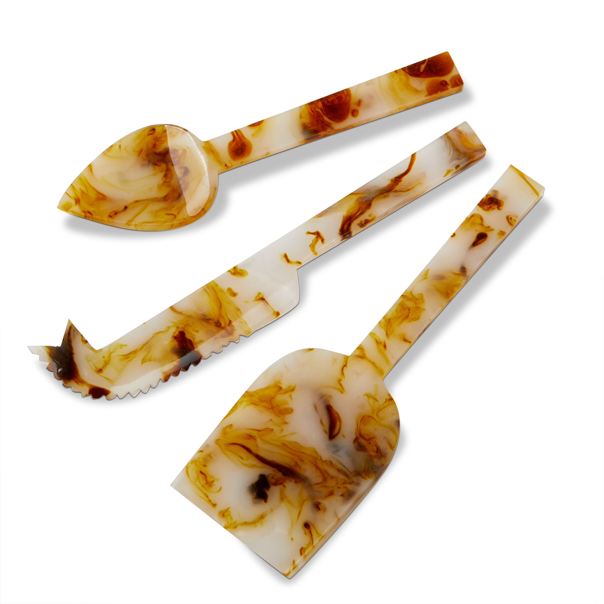 Picture of TORTOISE RESIN CHEESE UTENSIL ASMT/3