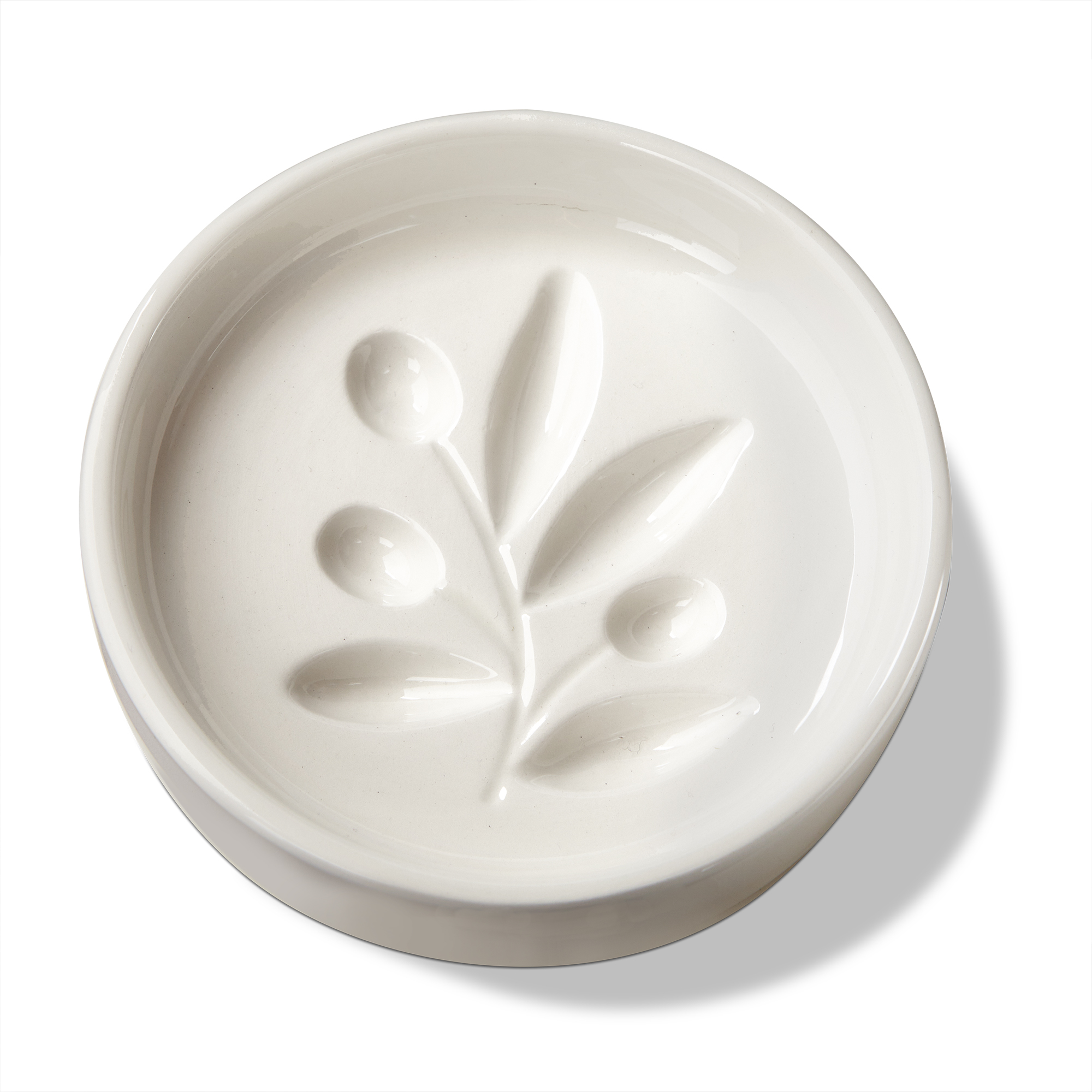 Picture of OLIVE BRANCH OIL & VINEGAR DIPPING DISH