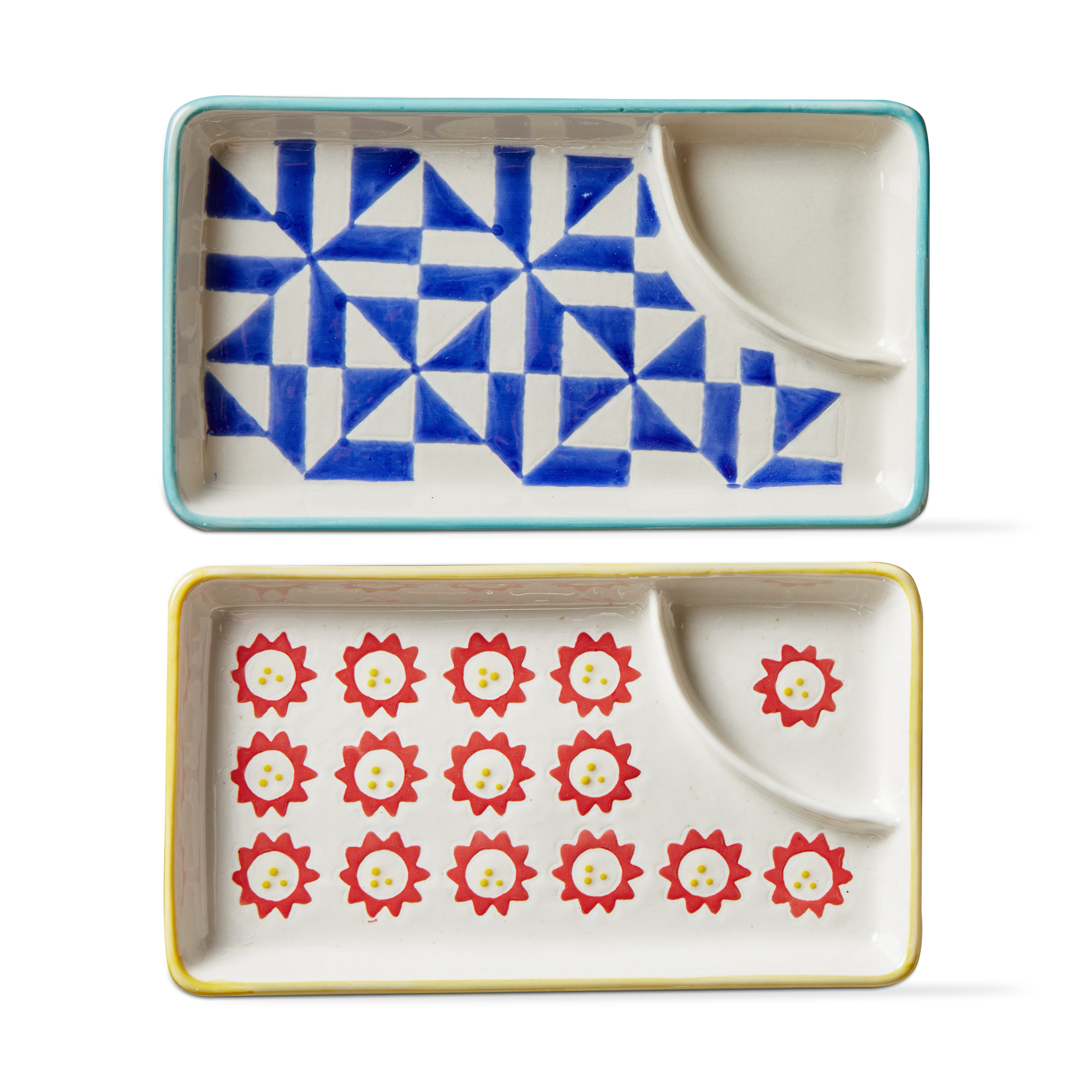 Picture of FLOWER & GEO SUSHI/DUMPLING PLATE ASMT/2