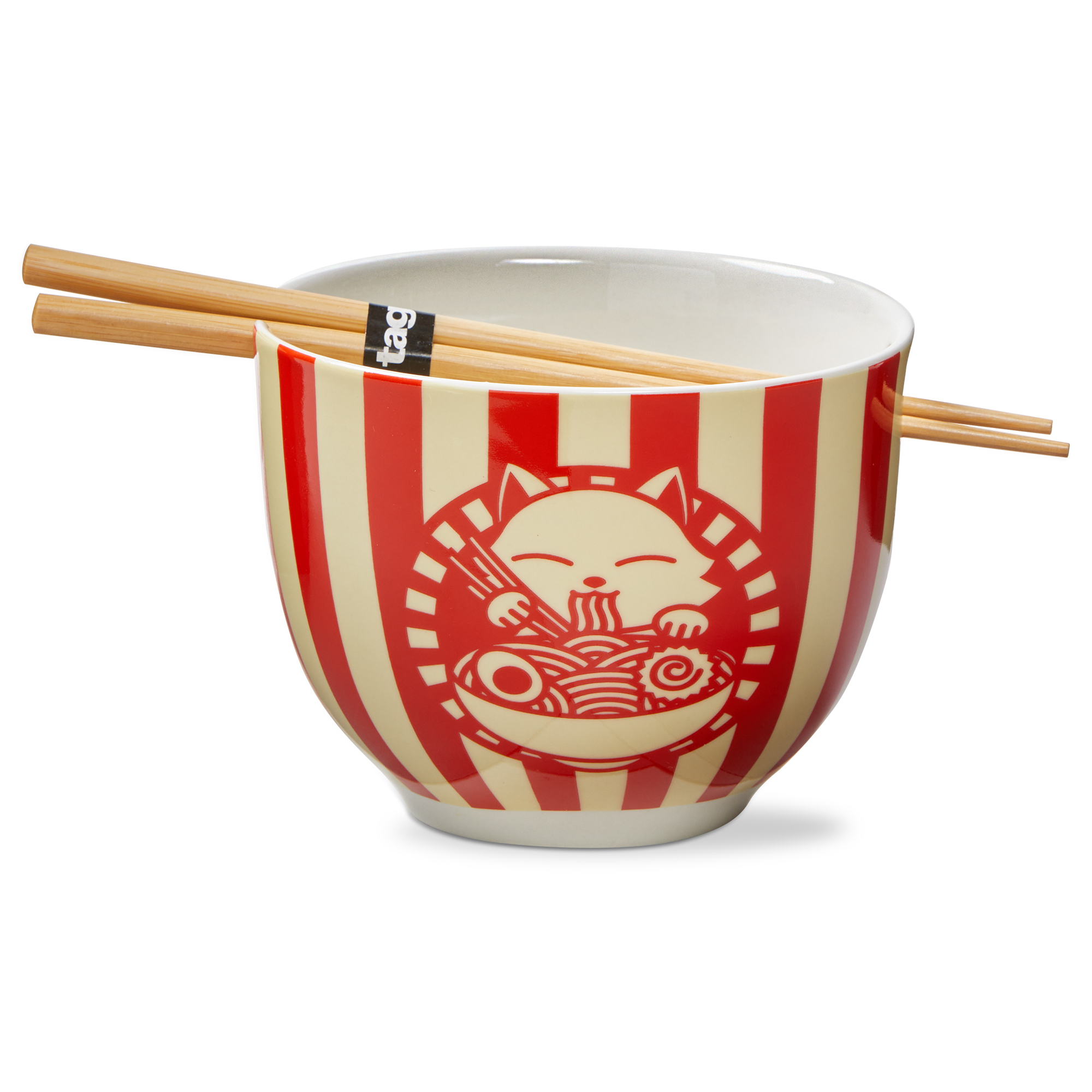 Picture of TASTY RAMEN CAT NOODLE BOWL S/2