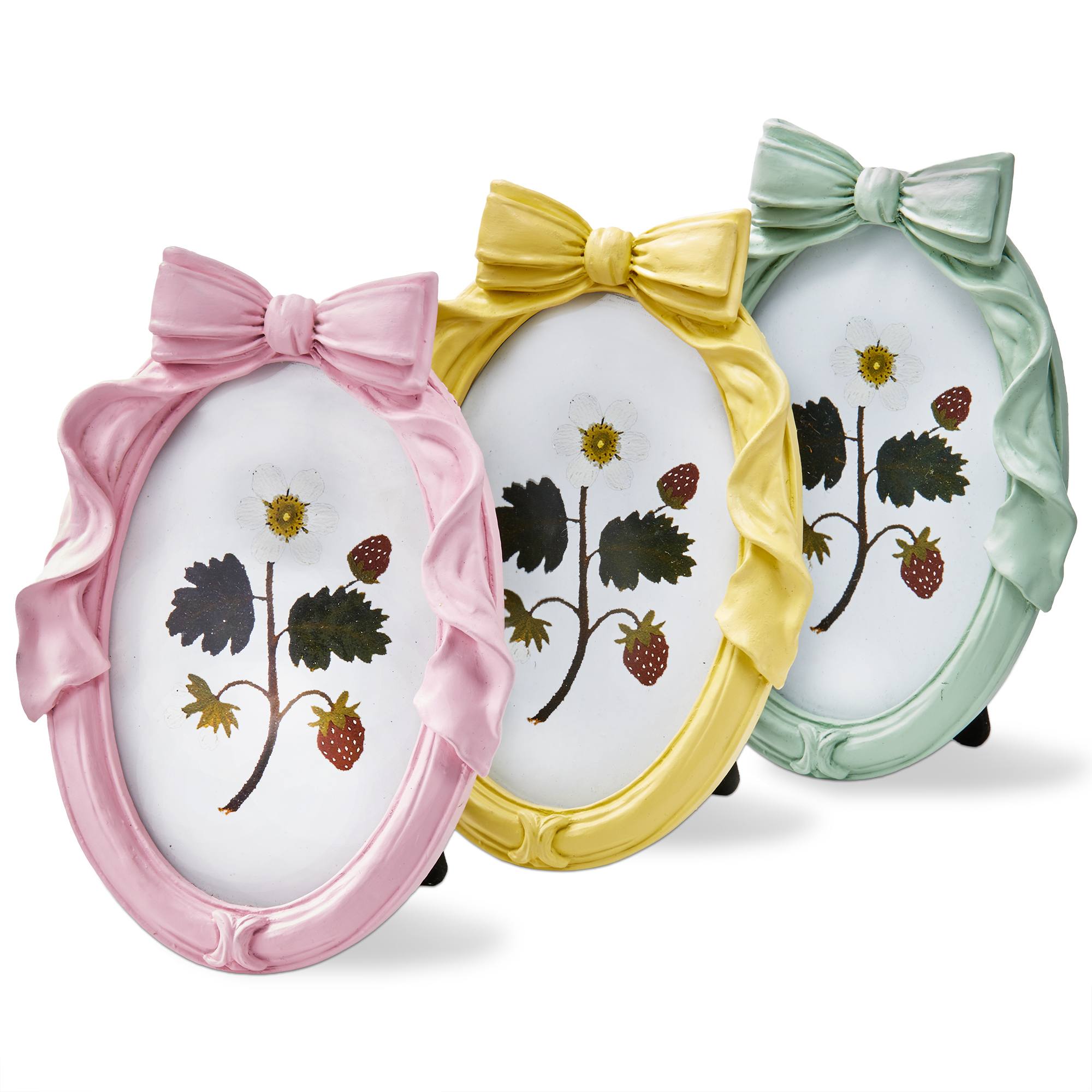 Picture of BOW OVAL PHOTO FRAME ASMT/3