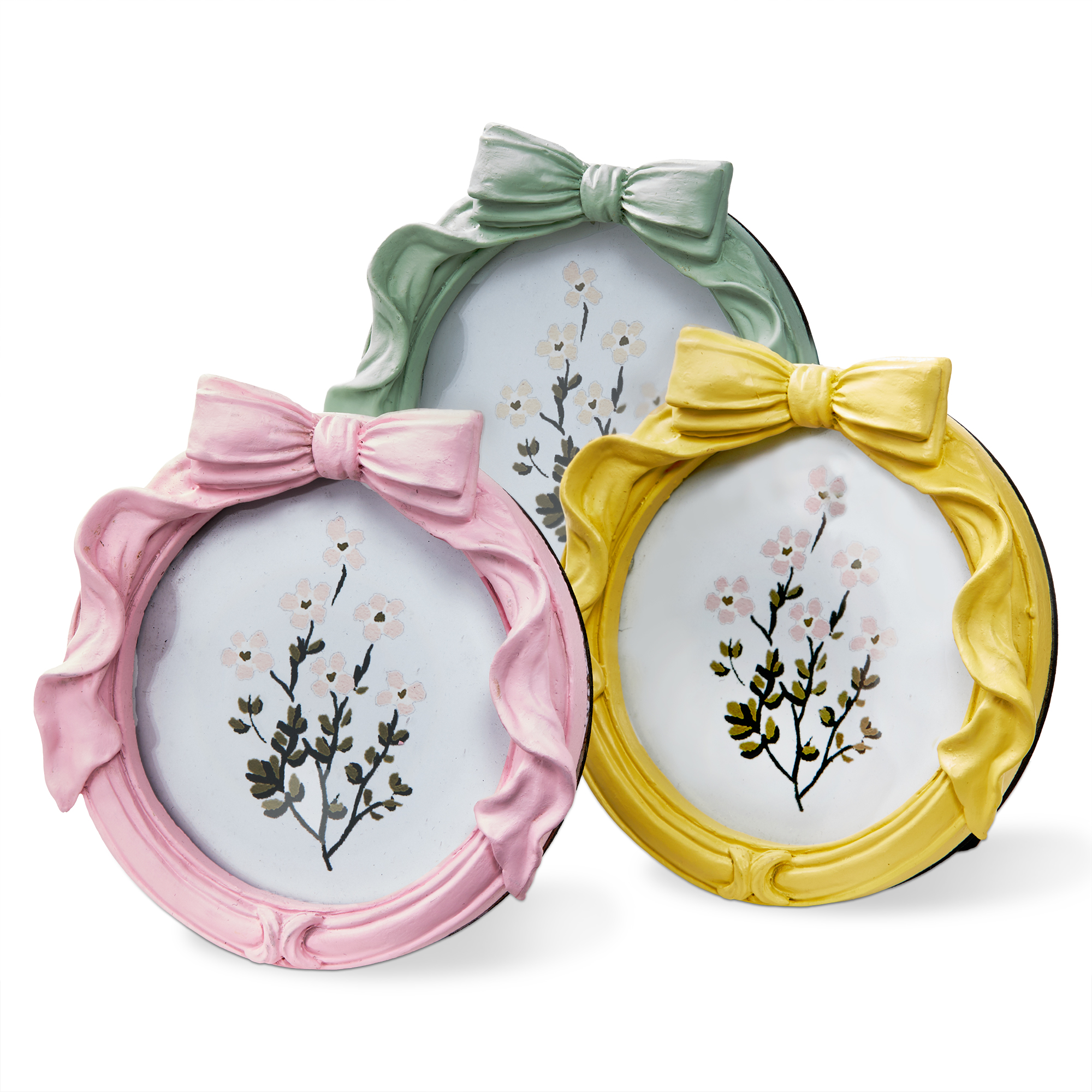 Picture of BOW ROUND PHOTO FRAME 3.25 X 3.25