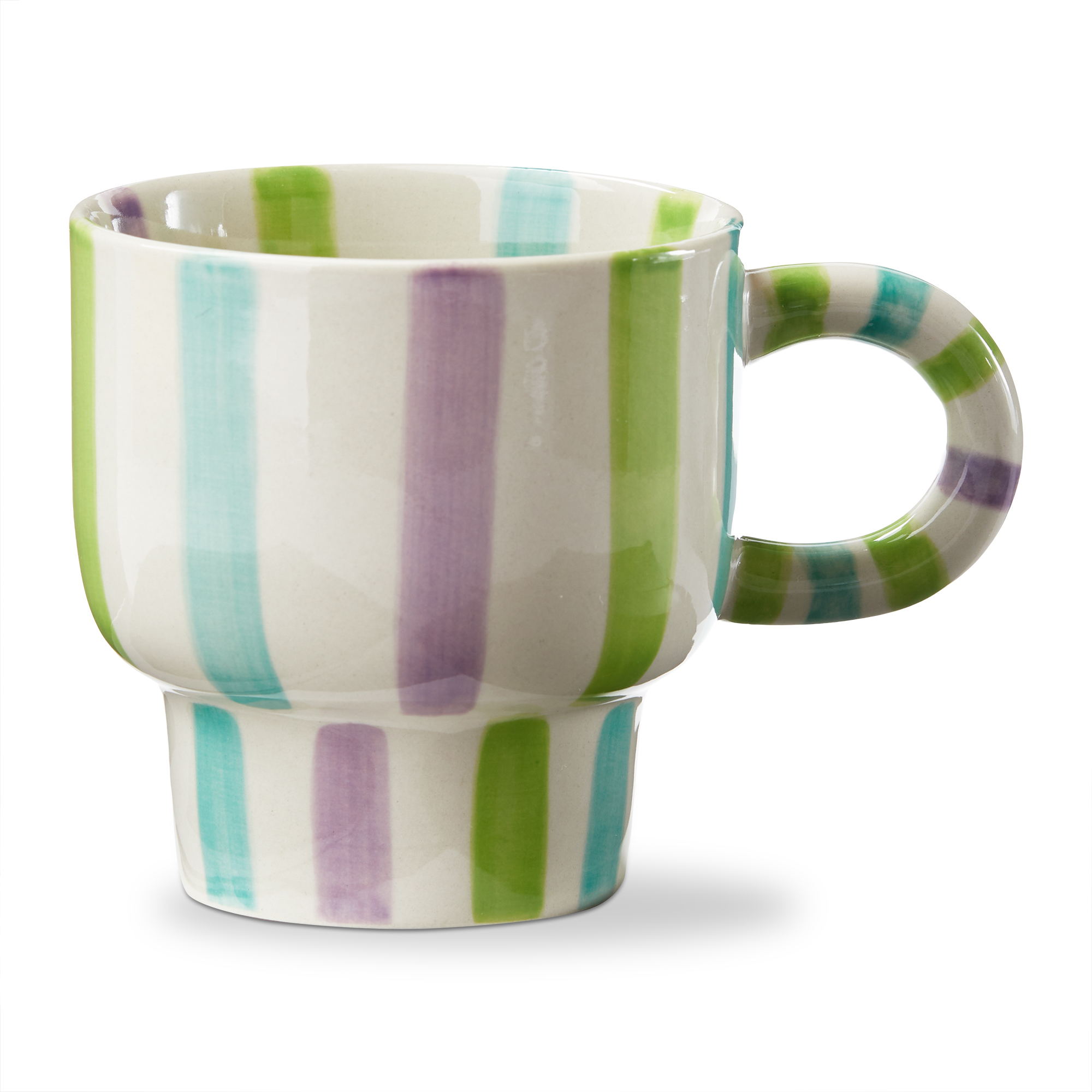 Picture of AVA STRIPE MUG GREEN MULTI
