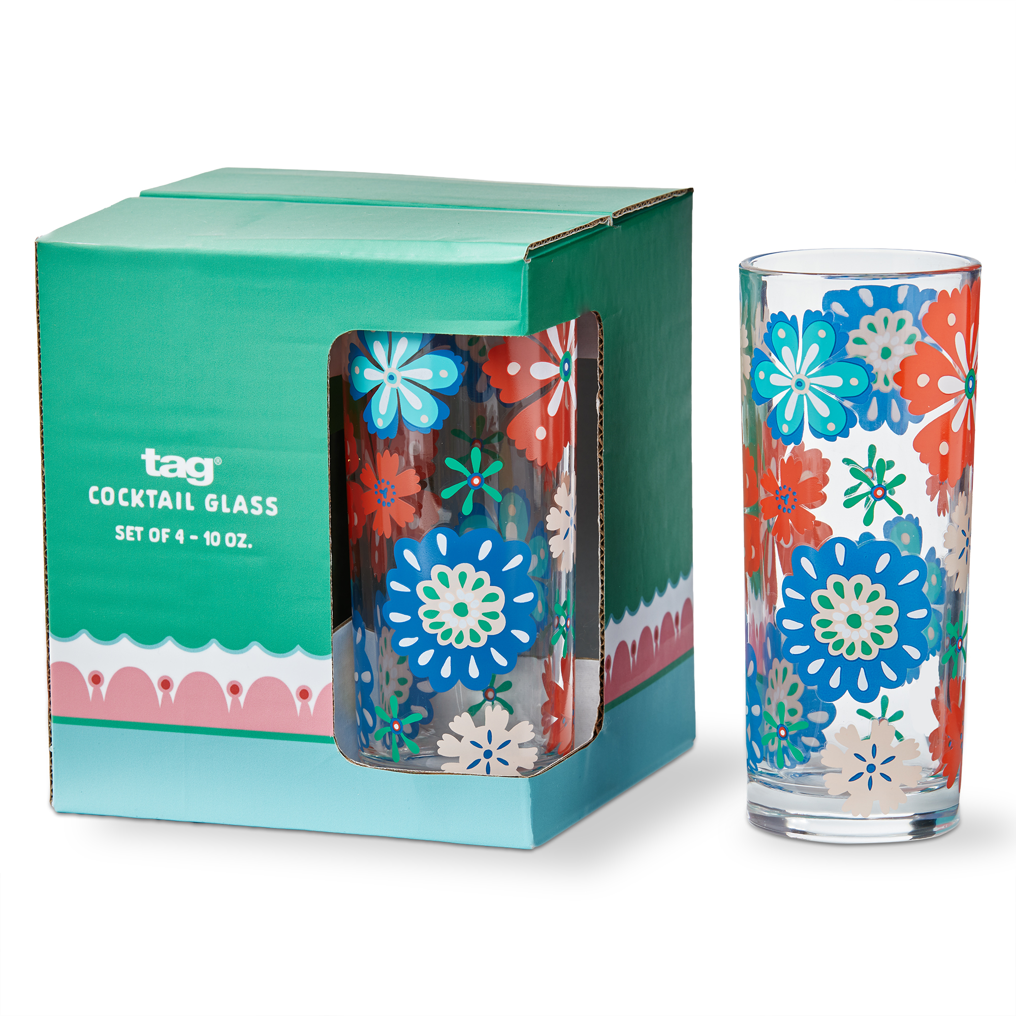 Picture of ECLECTIC FUN DRINKS GLASS S/4