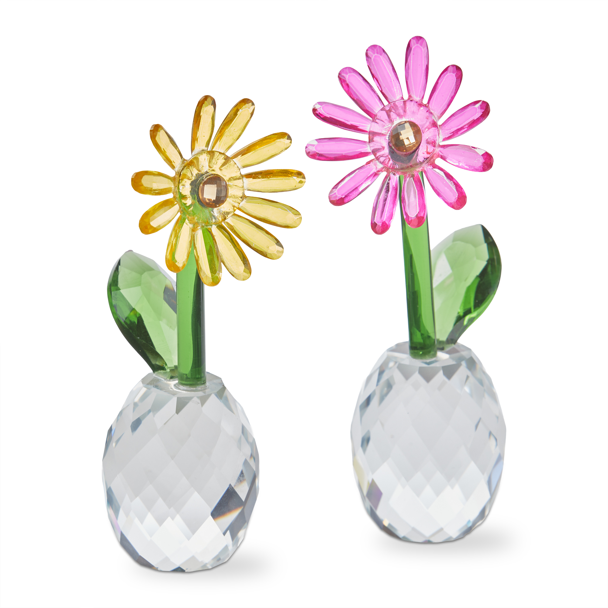 Picture of ART GLASS DAISY DECORATIVE OBJECT ASMT/2
