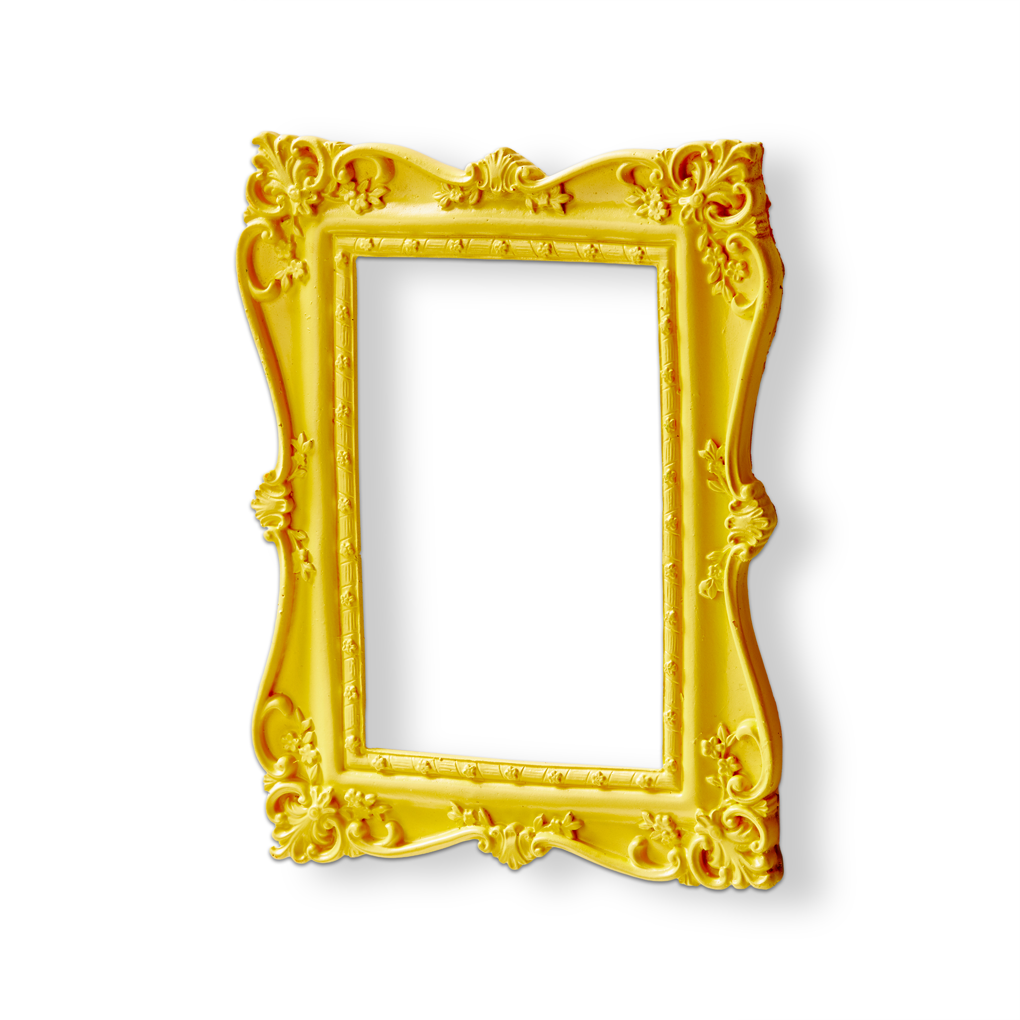 Picture of ECLECTIC RECT FRAME WALL DECOR SM YELLOW