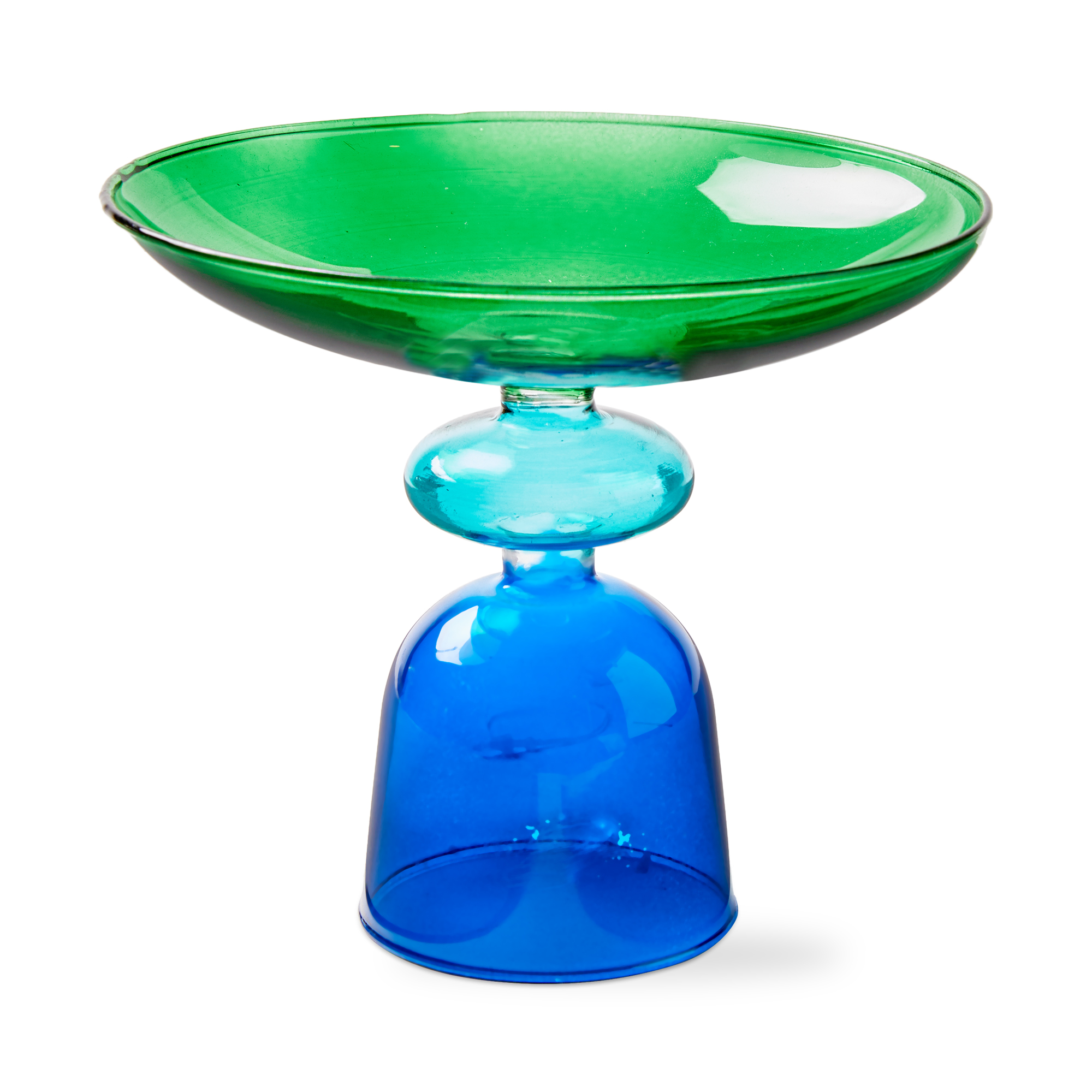 Picture of MIRA PEDESTAL DECORATIVE DISH BLUE MULTI