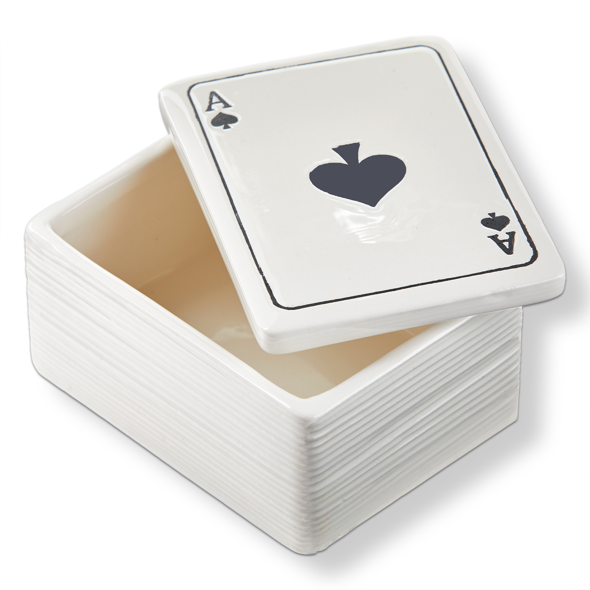 Picture of ACE OF SPADES LIDDED TRINKET BOX
