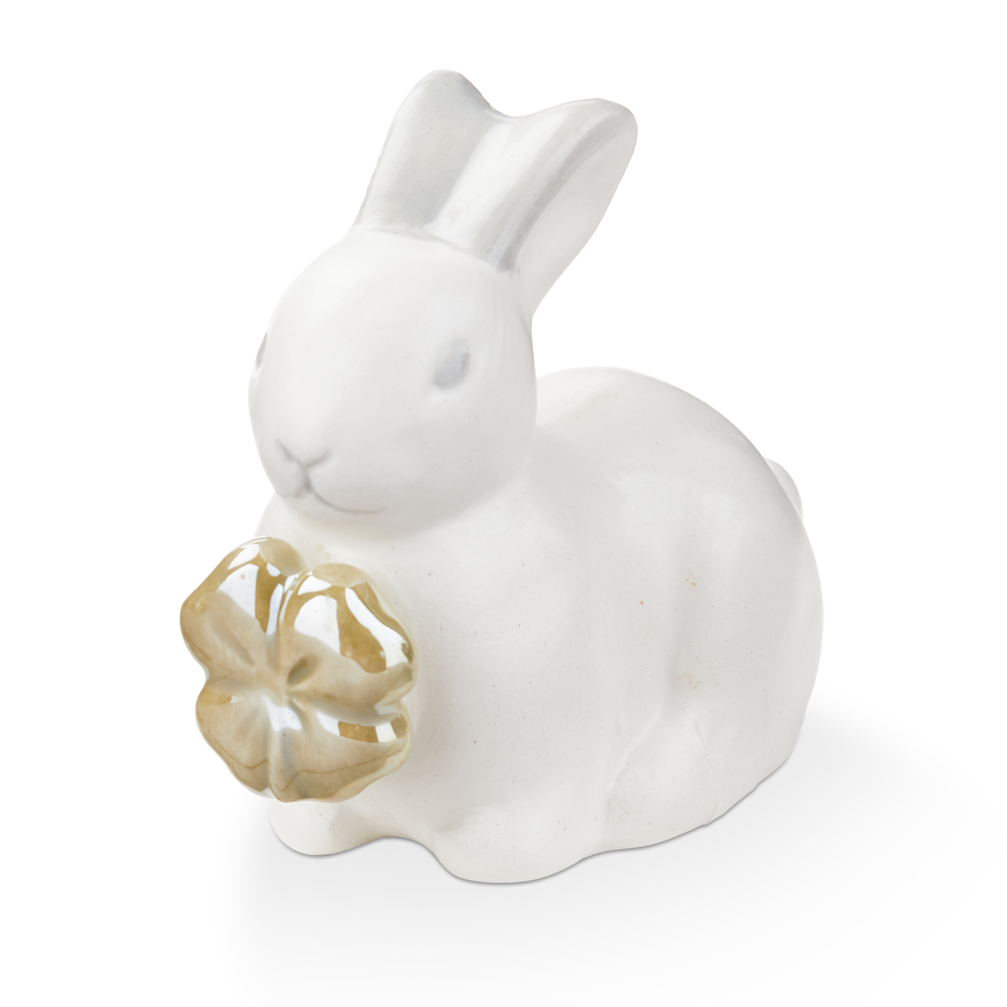 Picture of RABBIT W/FOUR LEAF CLOVER DECORATIVE OBJ