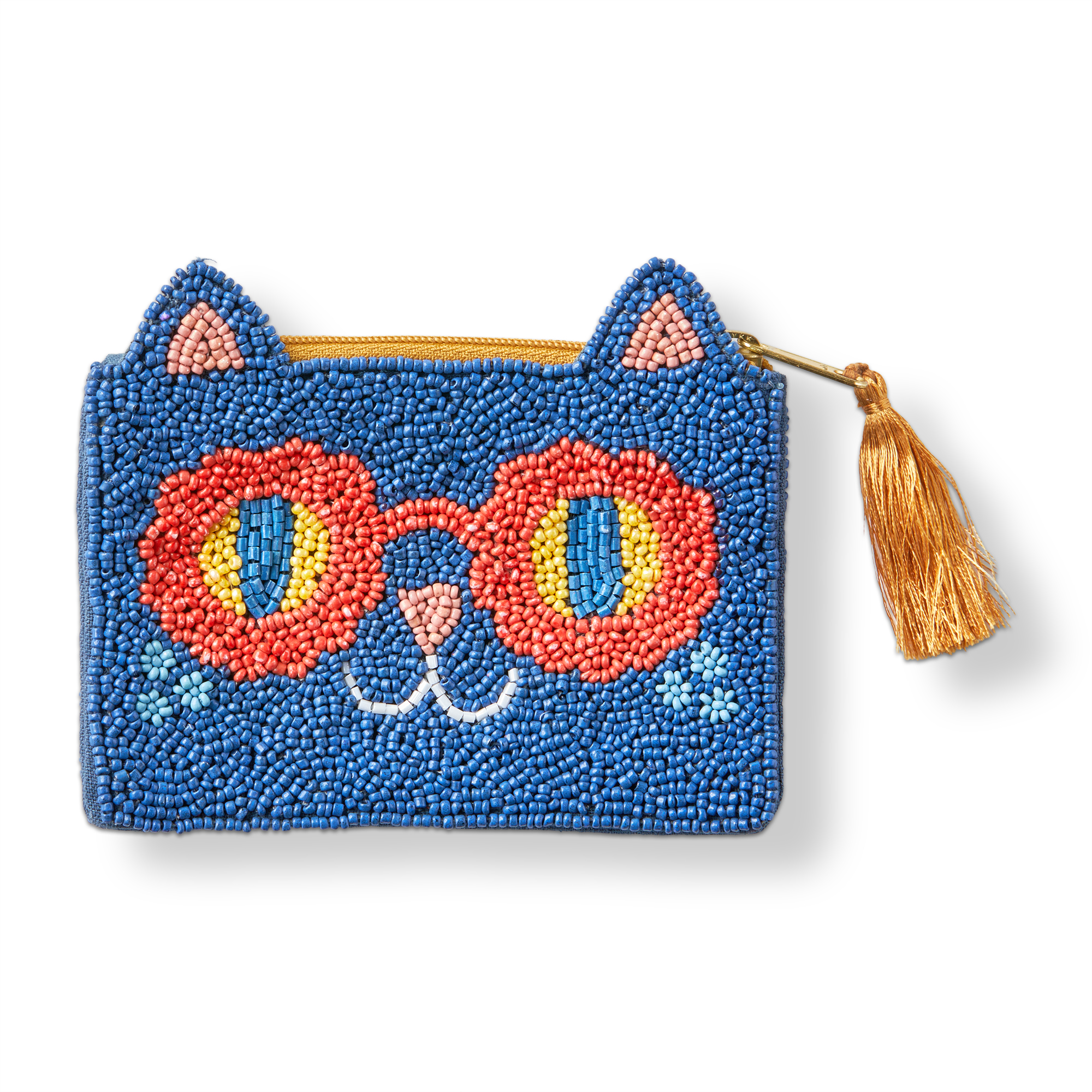 Picture of ECLECTIC FUN CAT BEADED COIN PURSE