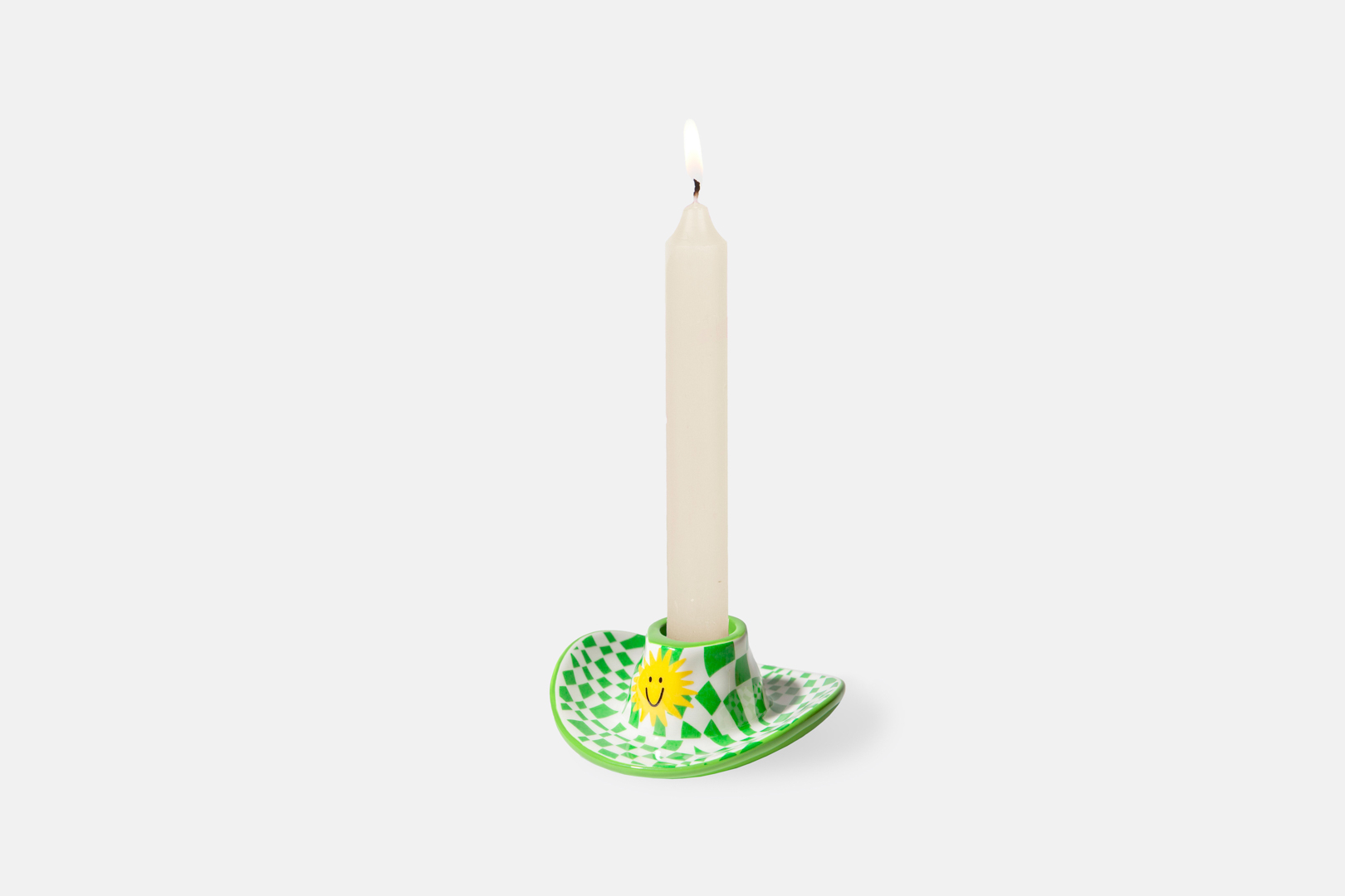 Picture of DOIY, Candle holder, M, Rodeo, Hat, Green