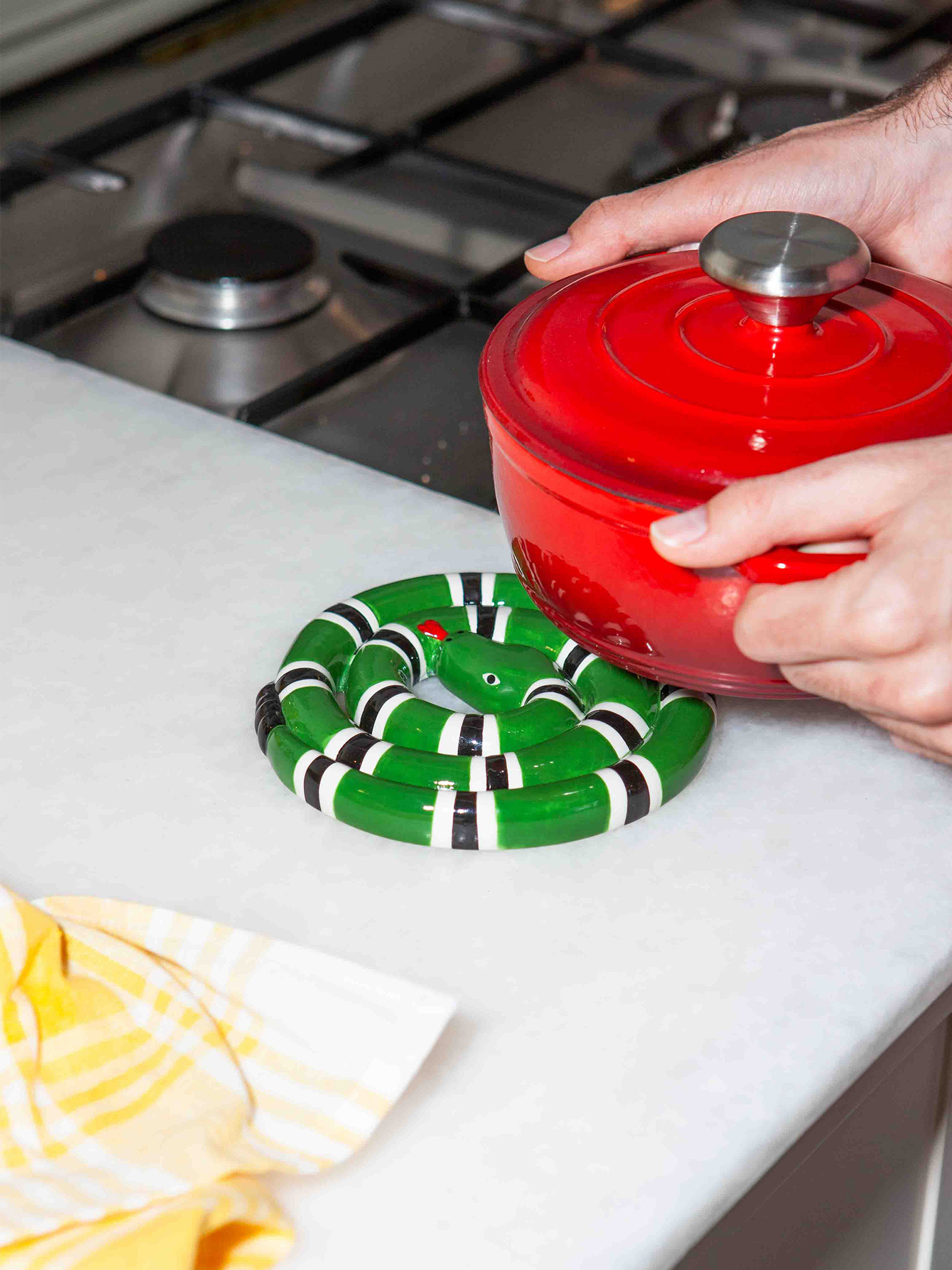 Picture of DOIY, Trivet, Snake, Green