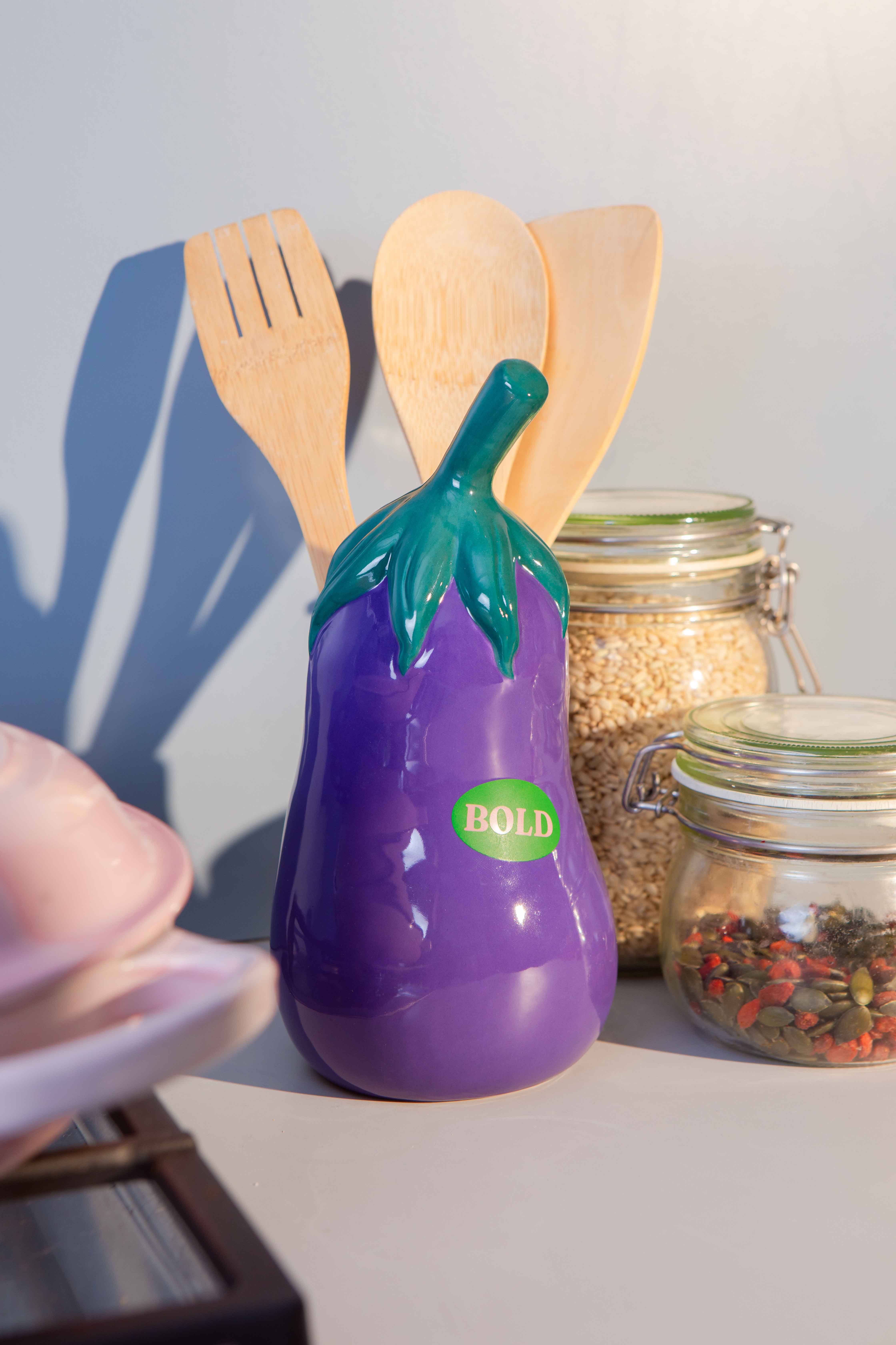 Picture of DOIY, Utensil Pot, Farmers’ Market, Eggplant