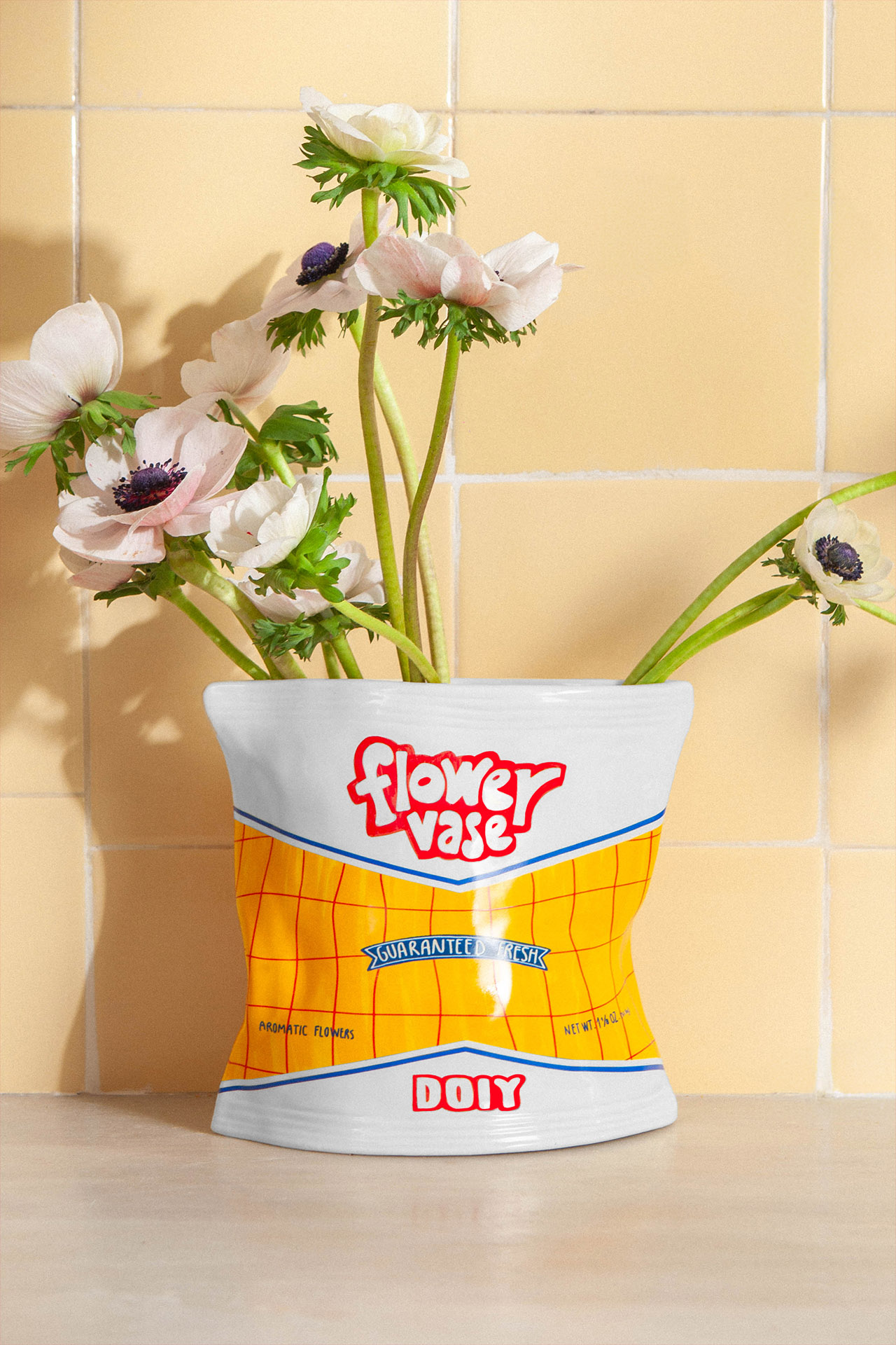 Picture of DOIY, Vase, L, Corner shop, Chips Bag