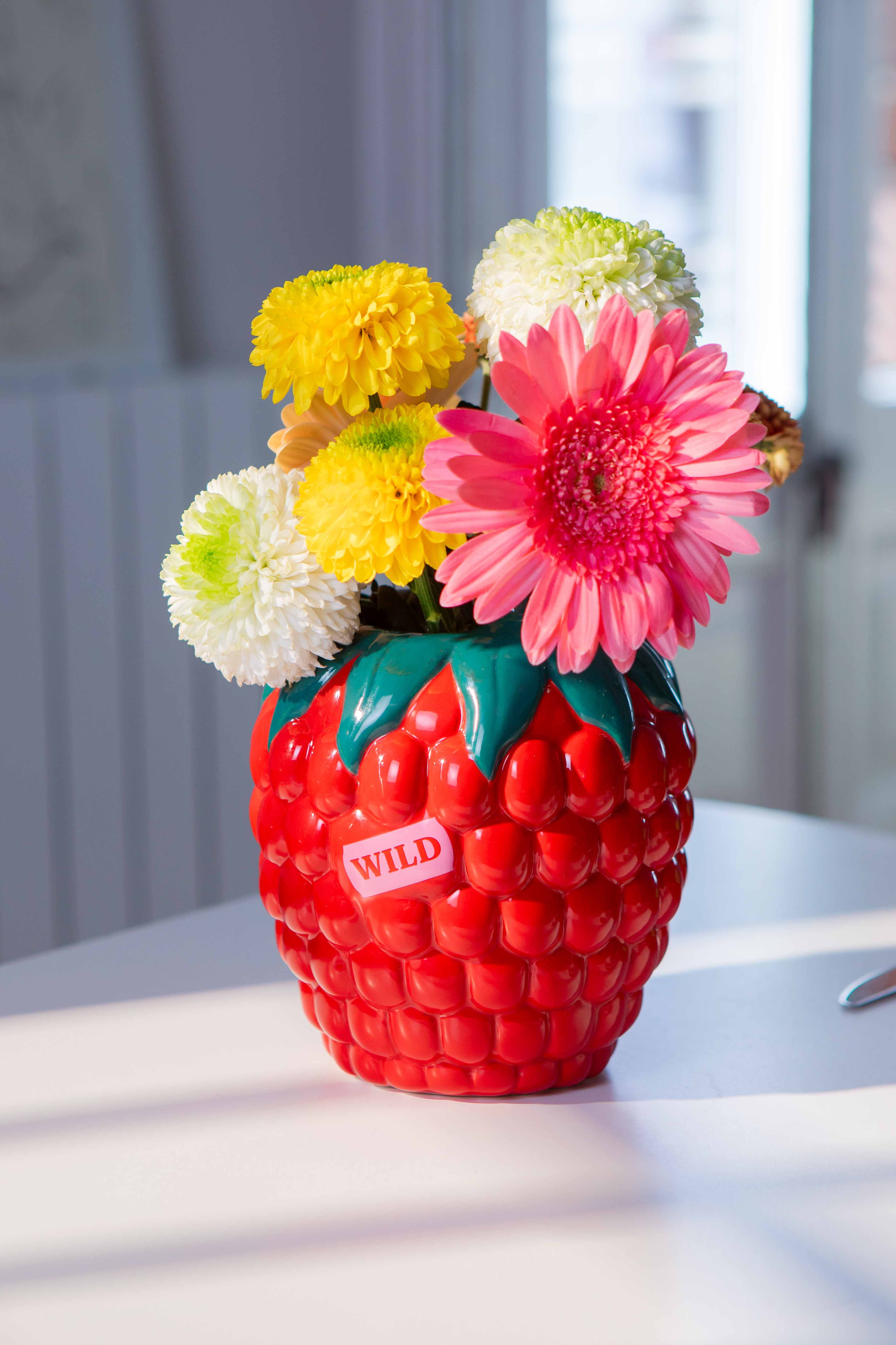 Picture of DOIY, Vase, L, Farmers’ Market, Raspberry