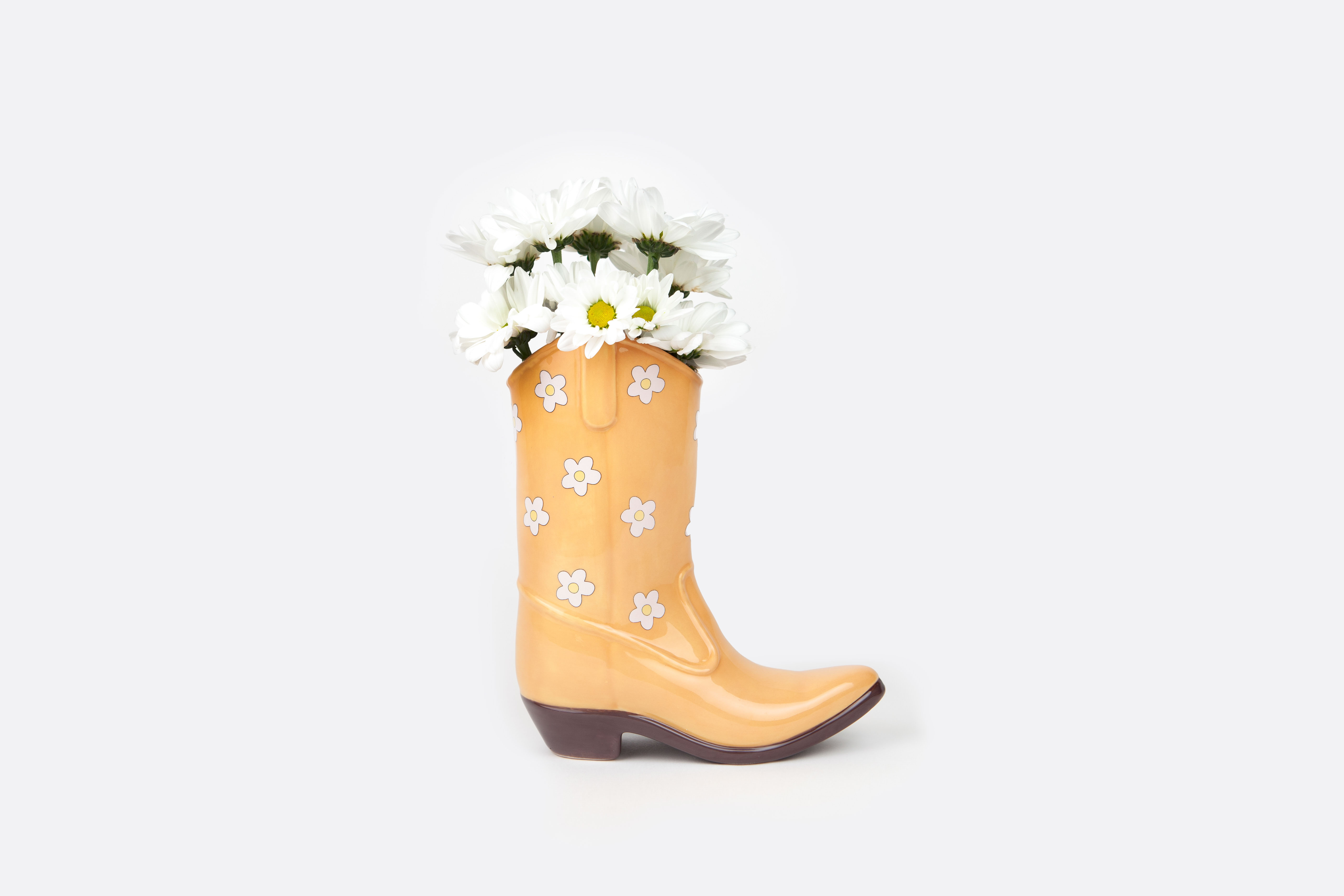 Picture of DOIY, Vase, L, Rodeo, Boot, Yellow
