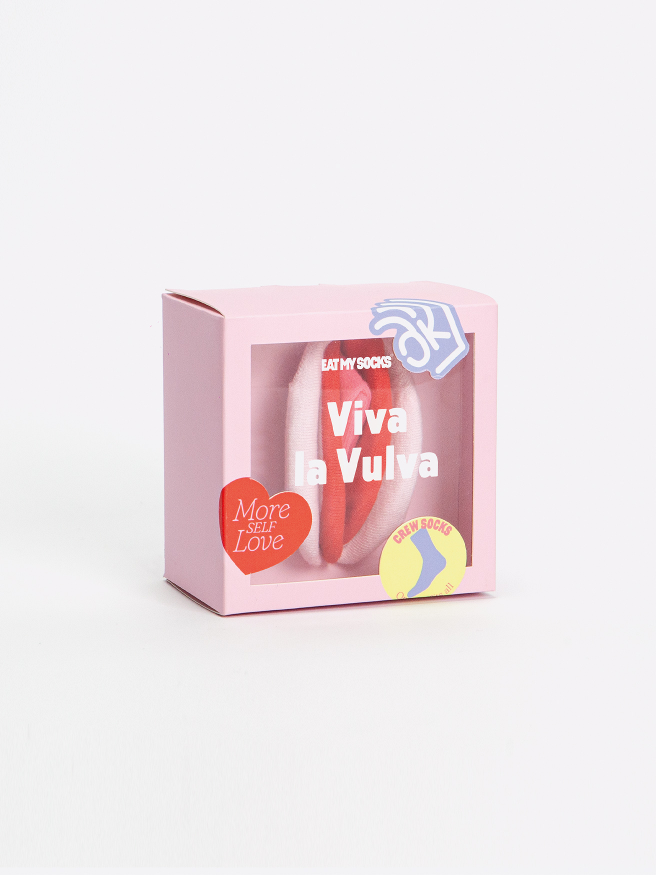 Picture of EMS, Socks, Viva la Vulva, White