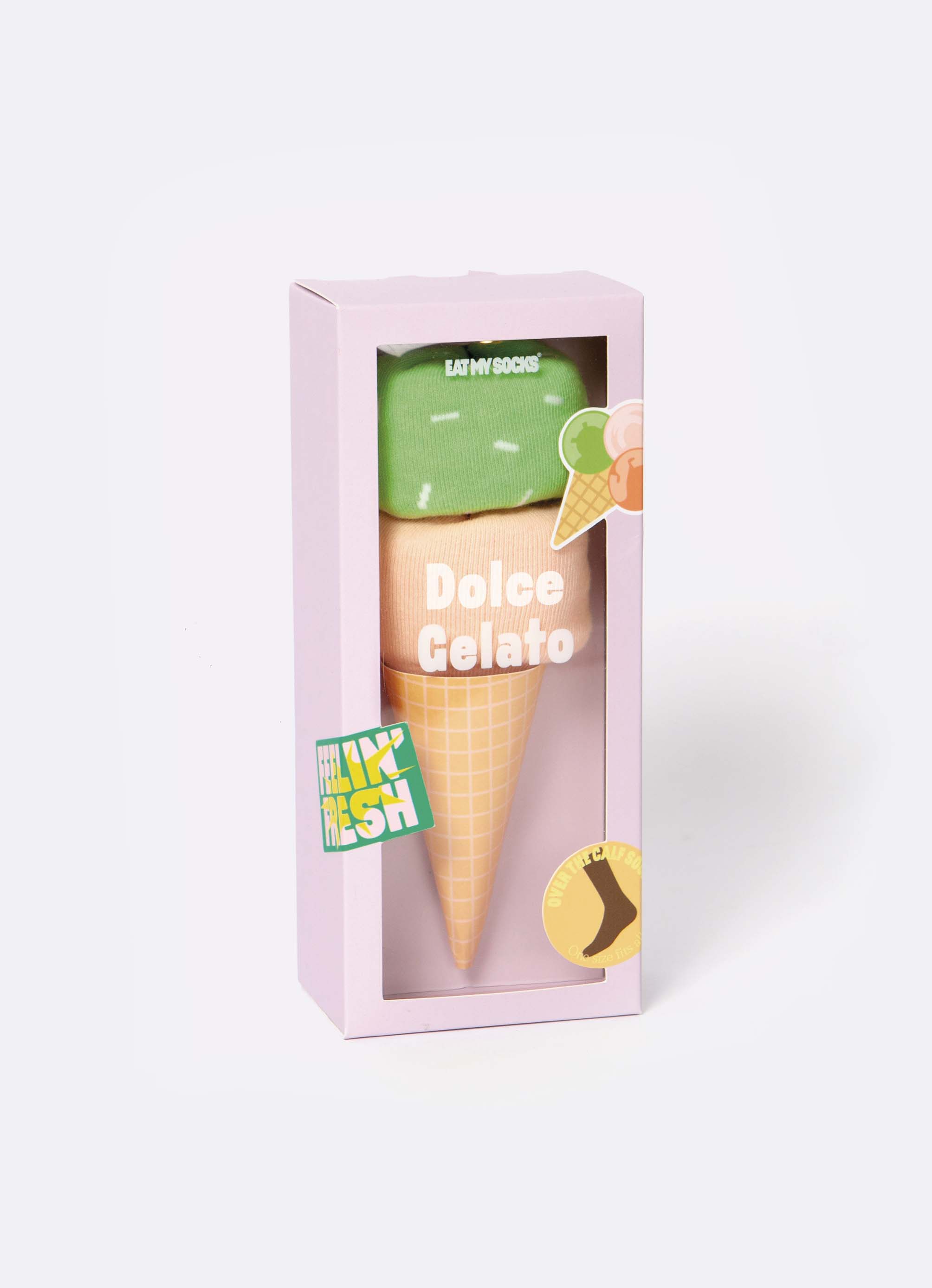 Picture of EMS, Socks, Dolce Gelato, Pink Green