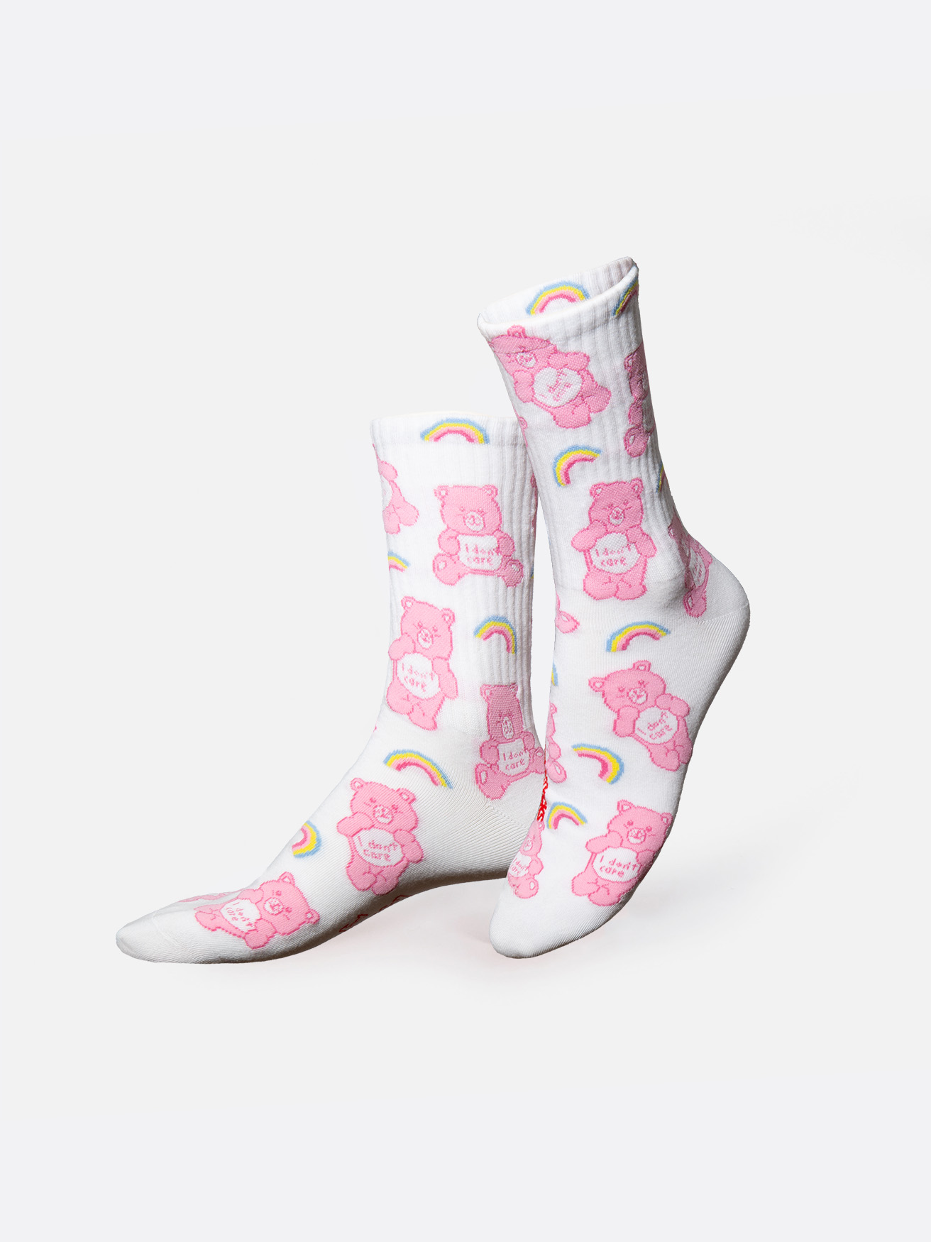 Picture of EMS, Socks, Adults, Flat, Rainbow Bear