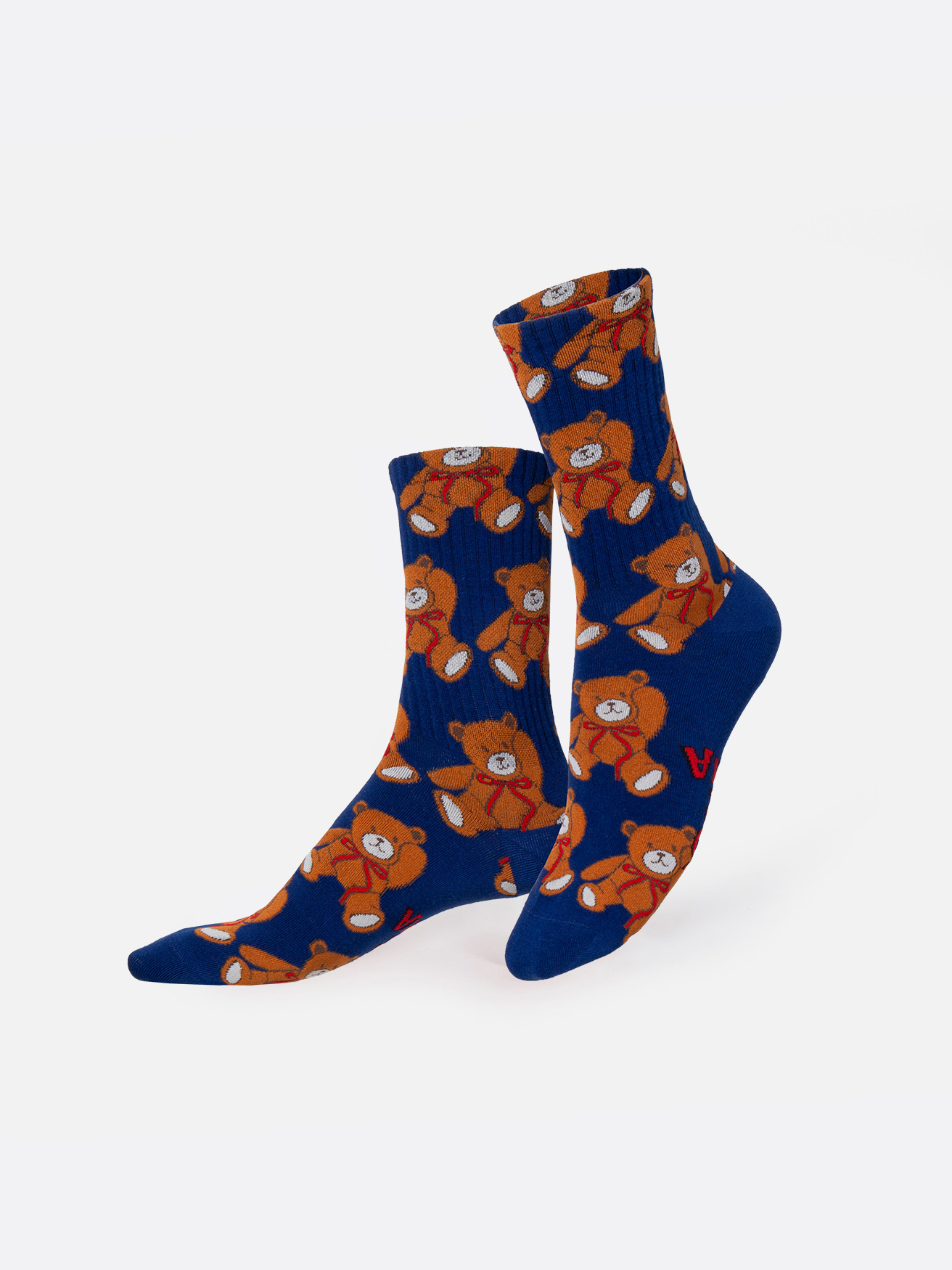 Picture of EMS, Socks, Adults, Flat, Teddy Bear
