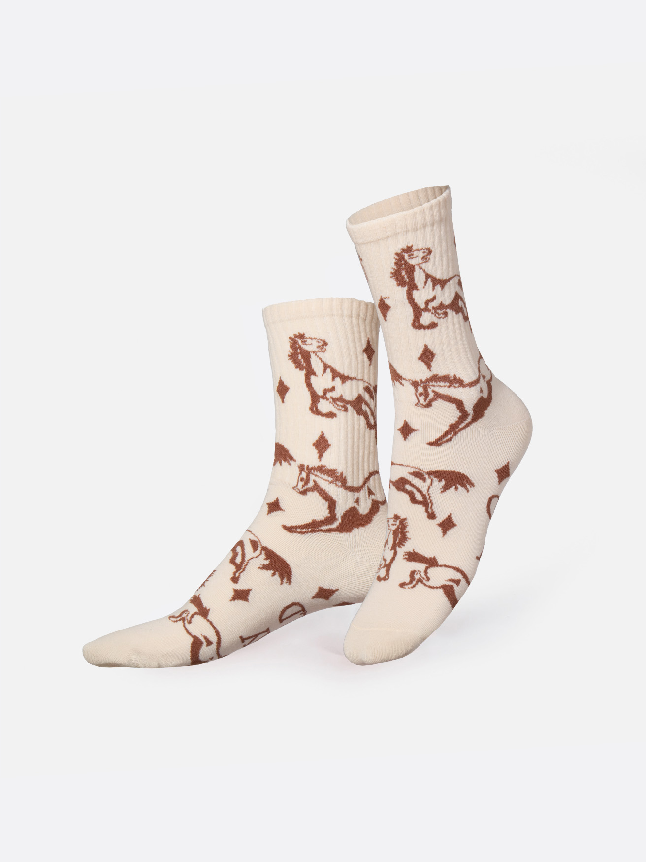 Picture of EMS, Socks, Adults, Flat, Wild Horse