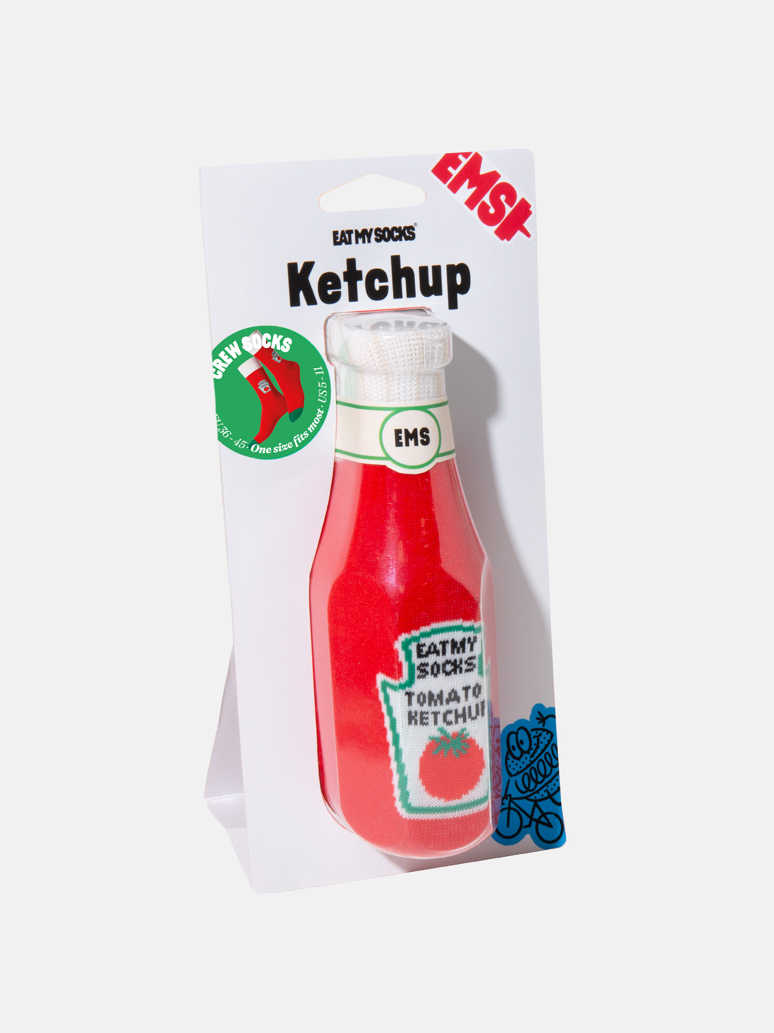 Picture of EMS, Socks, Adults, Ketchup