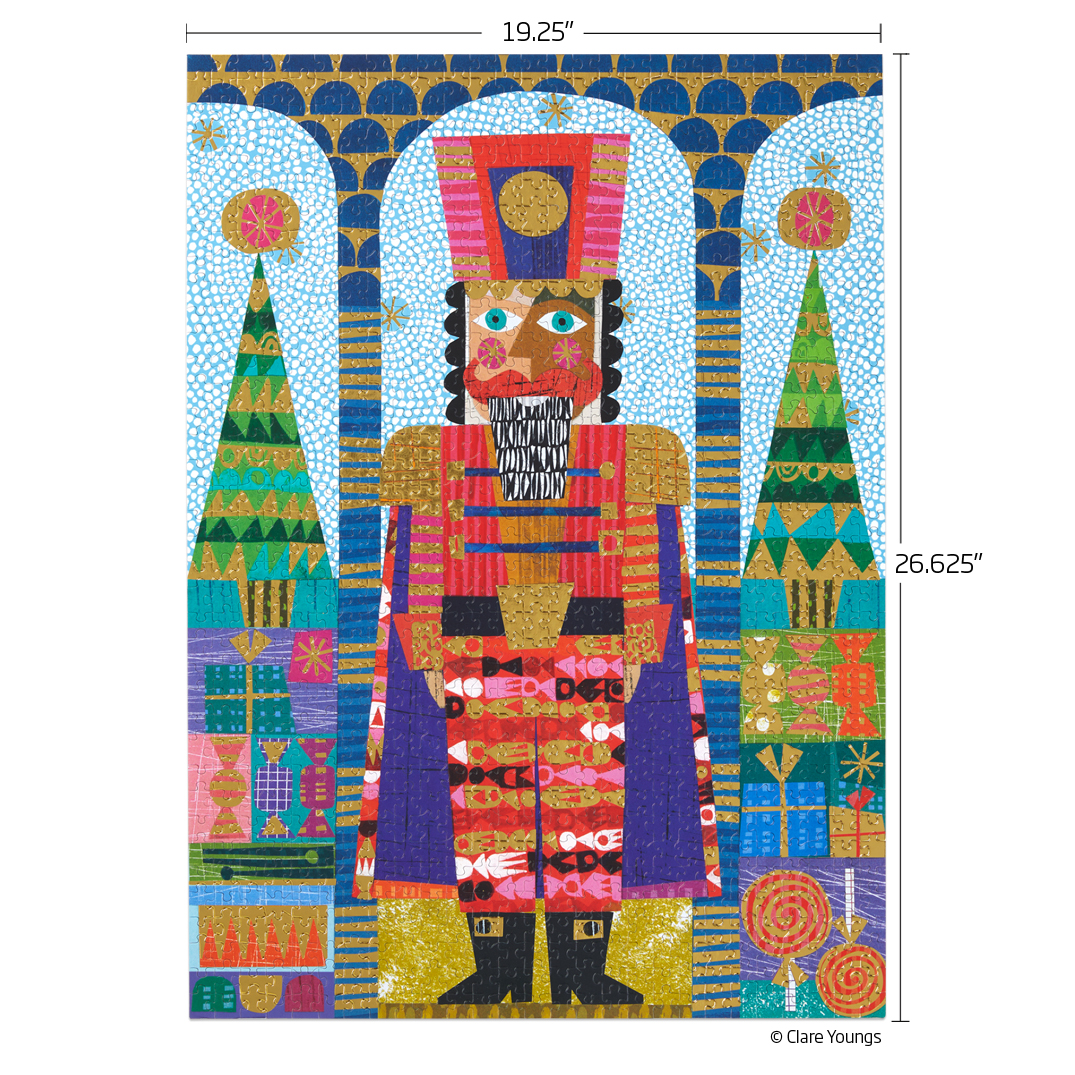 Picture of Festive Nutcracker Gold Foil 1000 Piece Puzzle