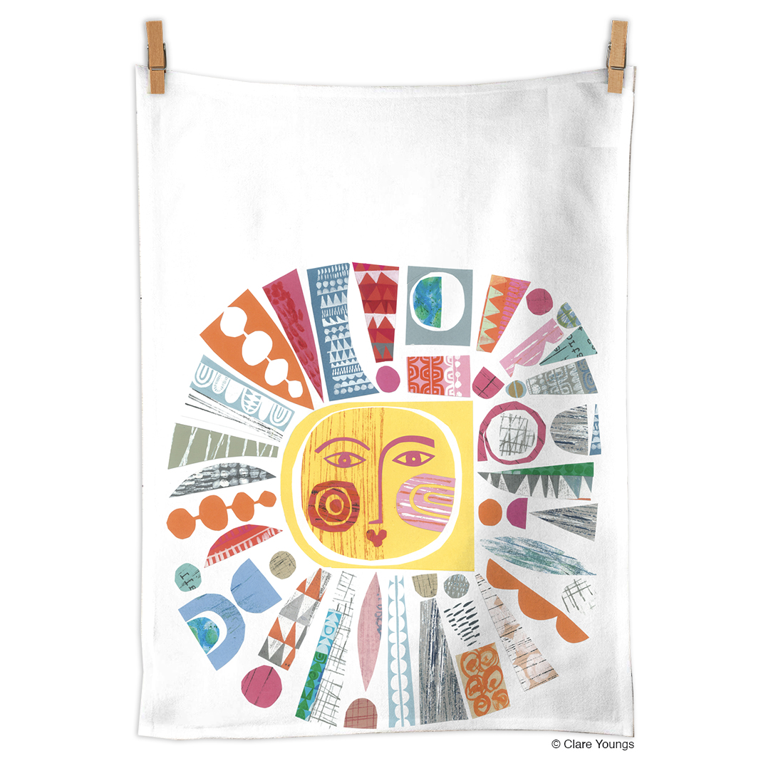Picture of Mid Century Sun 100% Cotton Tea Towel