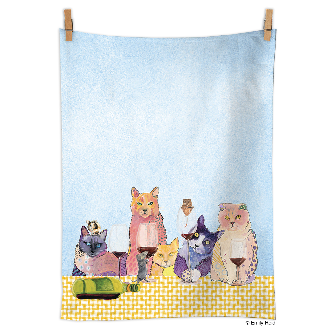 Picture of Wine Tasting 100% Cotton Tea Towel