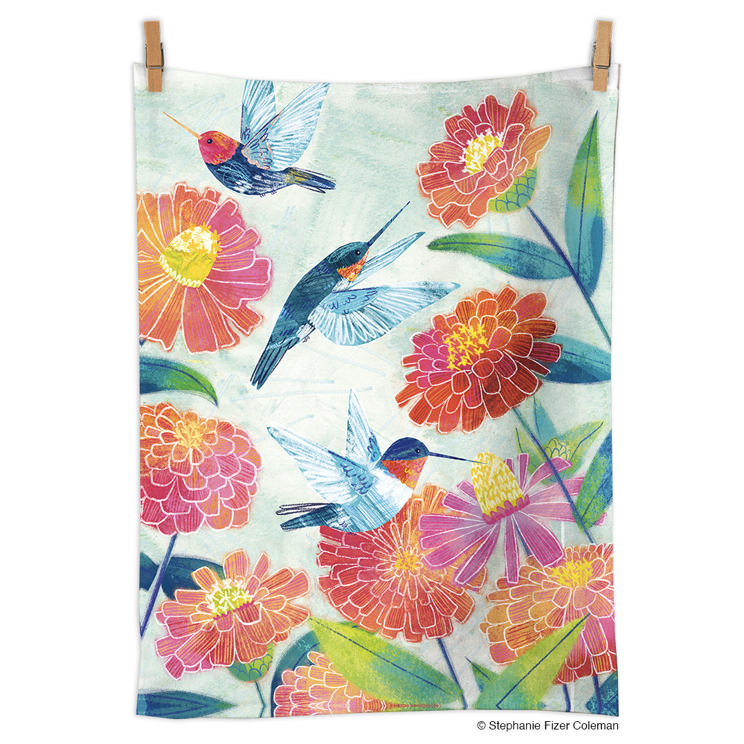 Picture of Hummers 100% Cotton Tea Towel