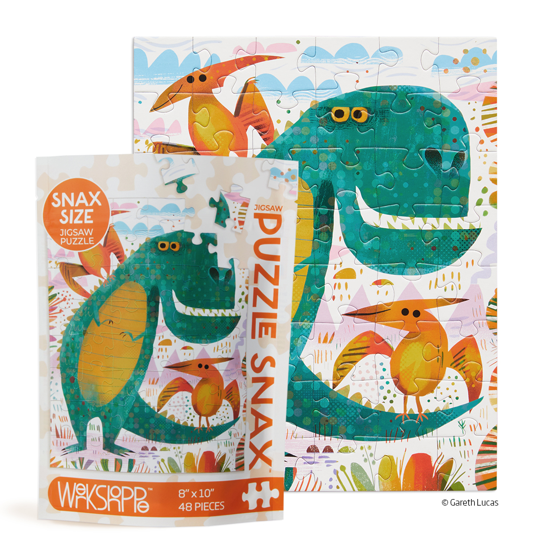 Picture of T-Rex And Friends 48 Piece Puzzle Snax