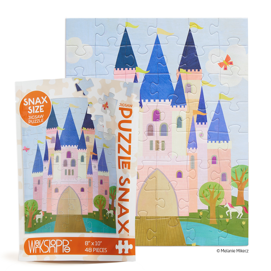 Picture of Pink Royal Castle 48 Piece Puzzle Snax