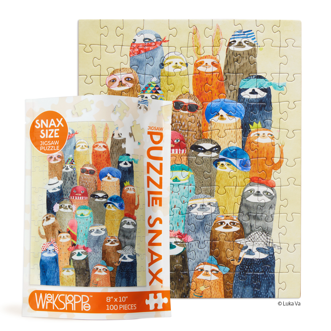 Picture of Sloth Party 100 Piece Puzzle Snax