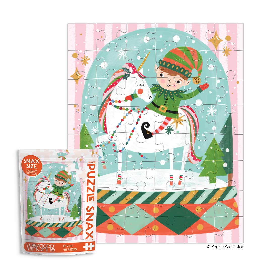 Picture of Magic Snow Globe 48 Piece Puzzle