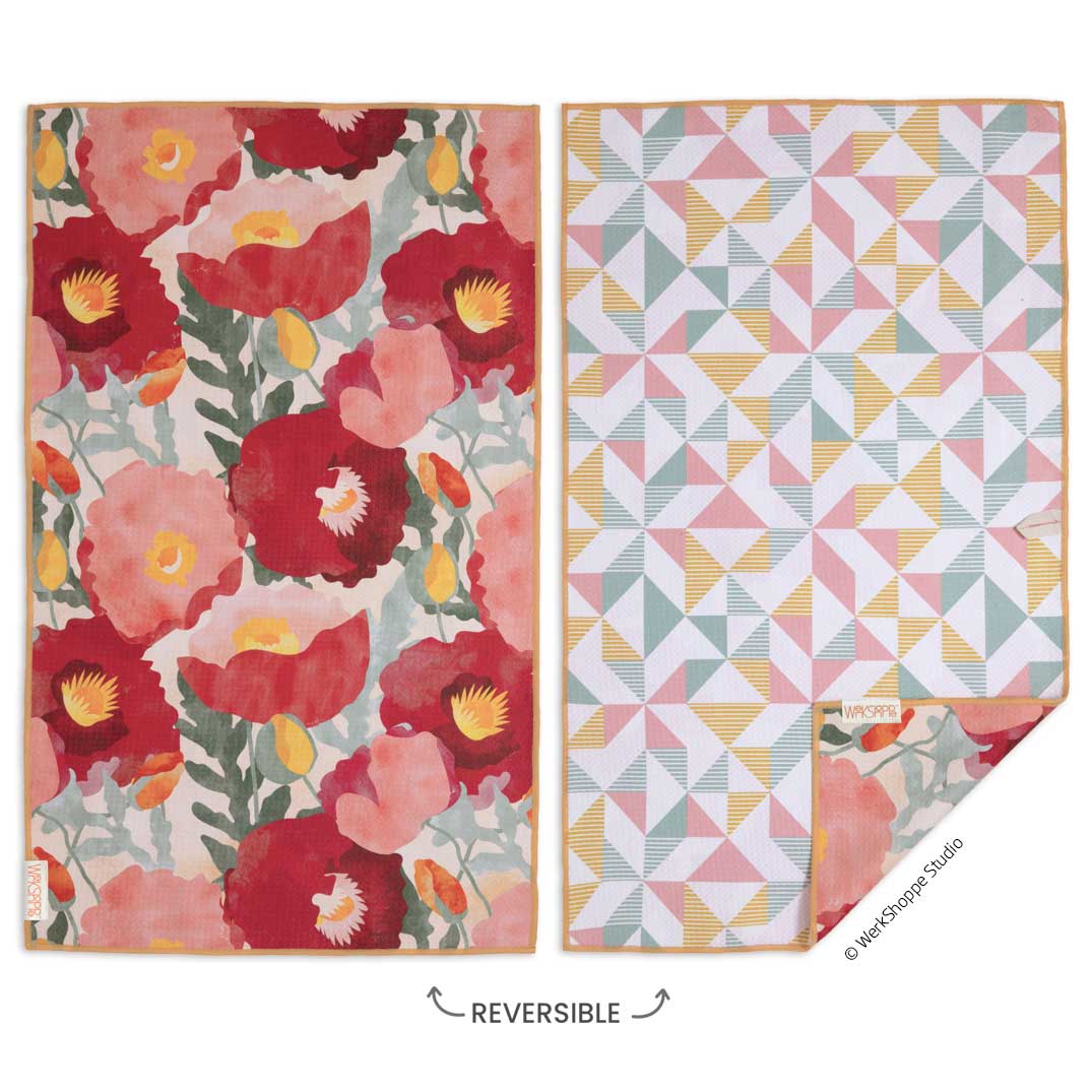 Picture of Abstract Poppies Microfiber Towel