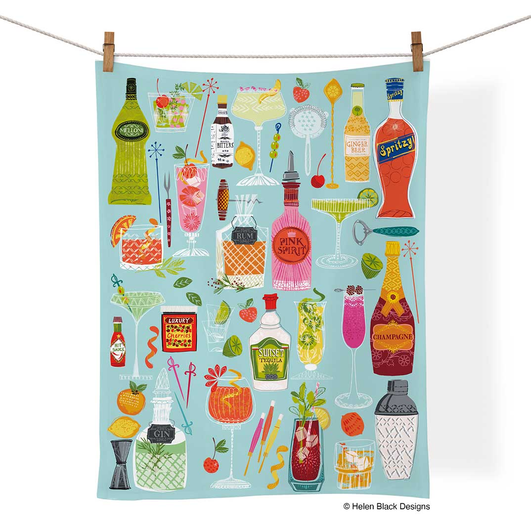 Picture of 5 O'Clock Somewhere 100% Cotton Tea Towel