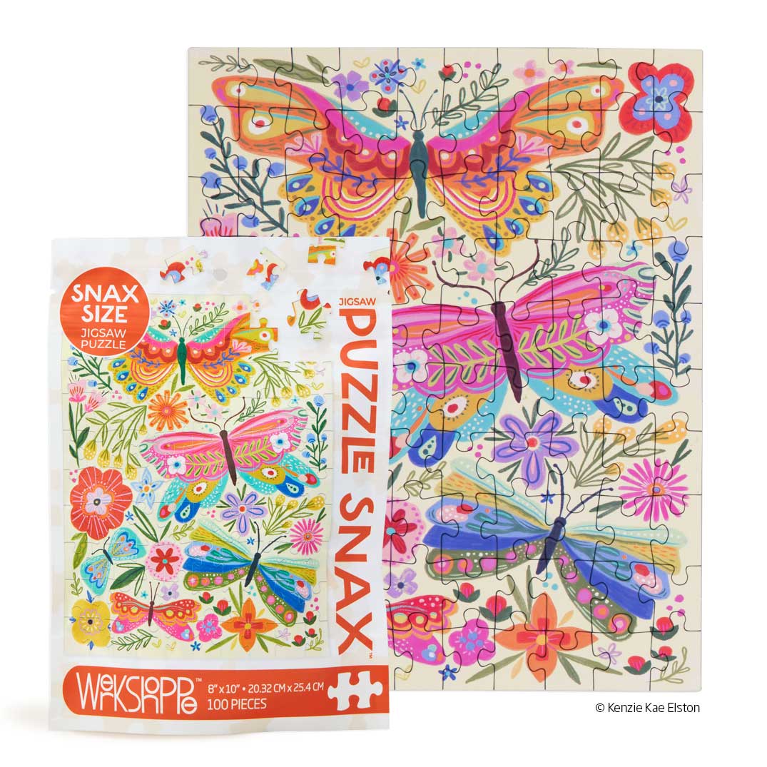 Picture of Butterfly Floral 100 Piece Puzzle Snax