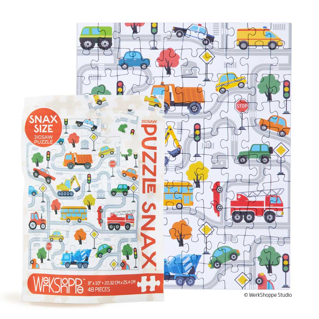 Picture of Trucks And Transportation 48 Piece Puzzle Snax