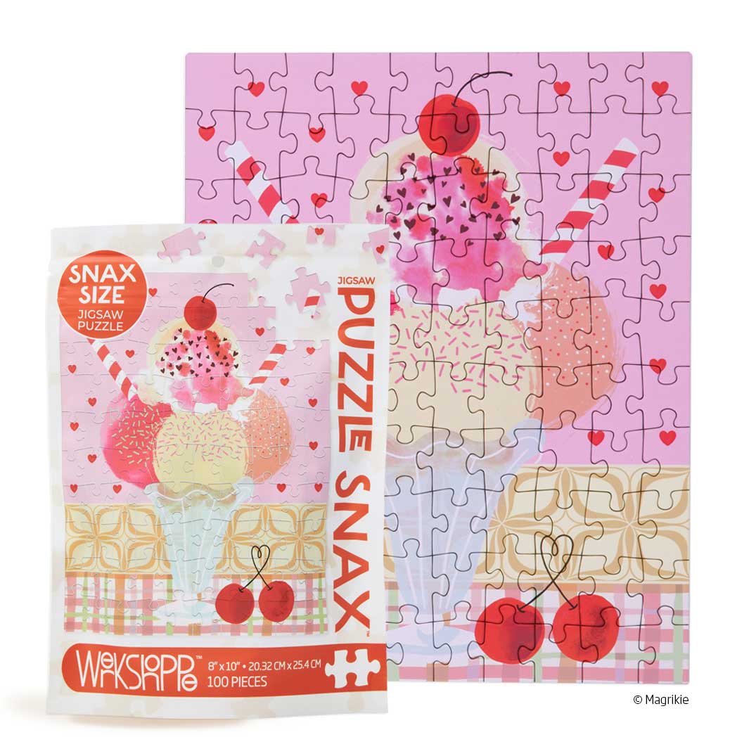 Picture of Cherry Sundae 100 Piece Puzzle Snax