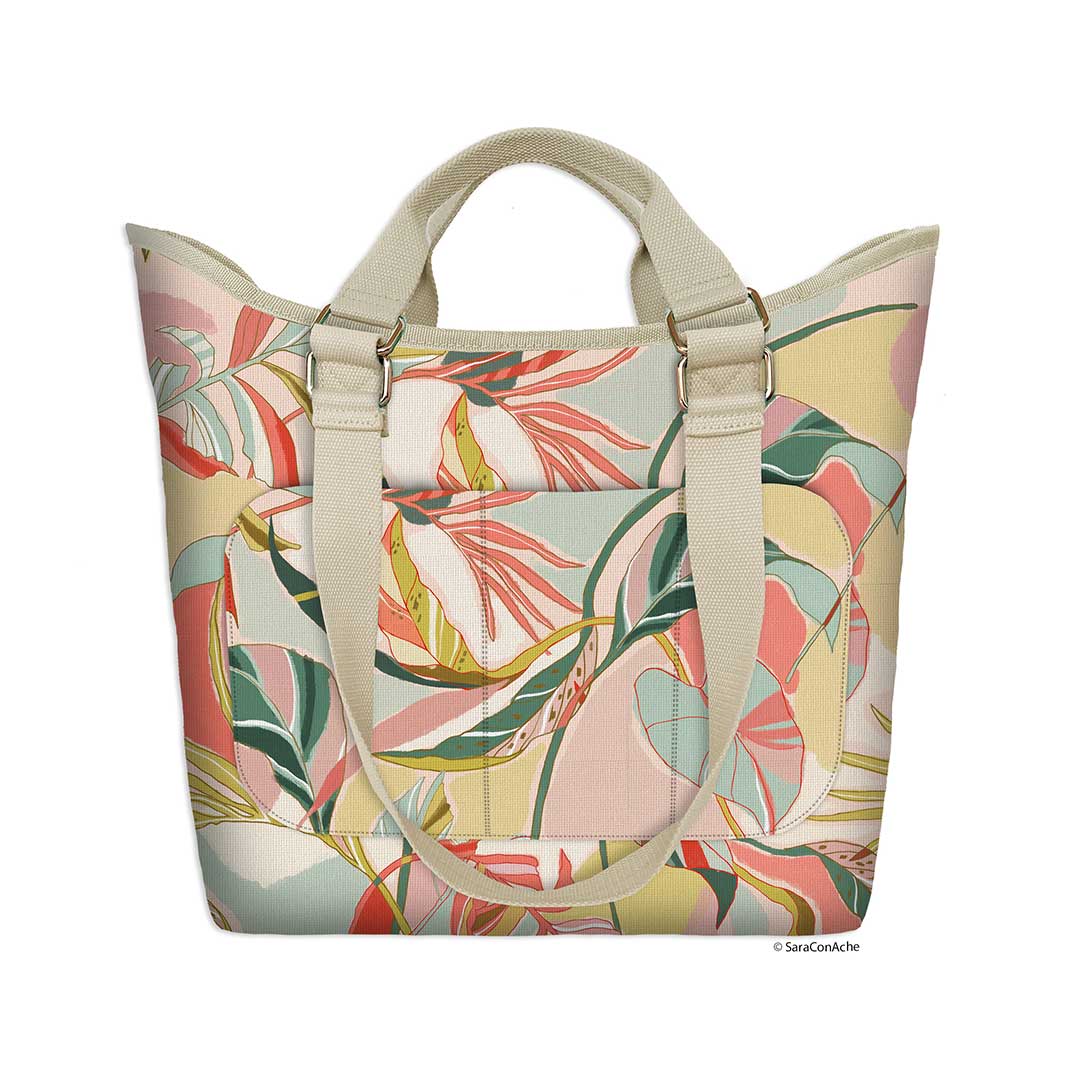 Picture of Exotic Leaves Go Big Tote Bag