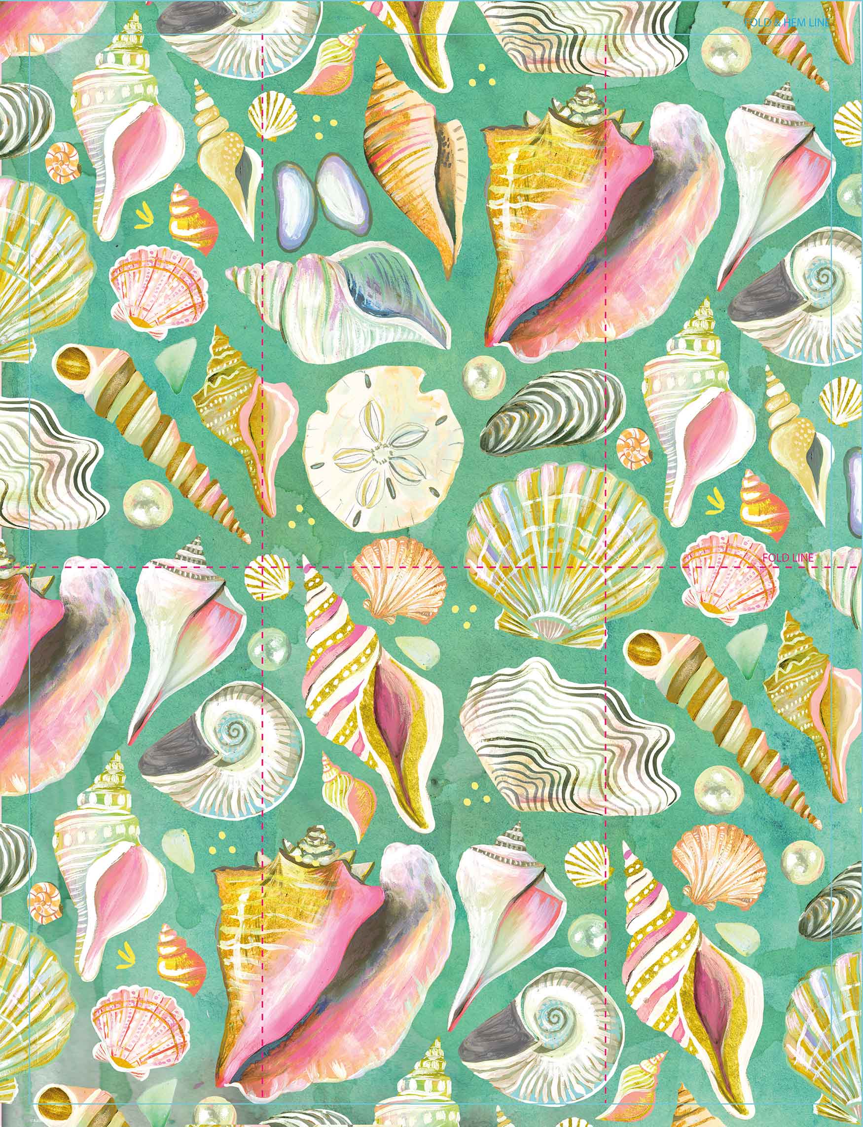 Picture of Shell Collector 100% Cotton Tea Towel