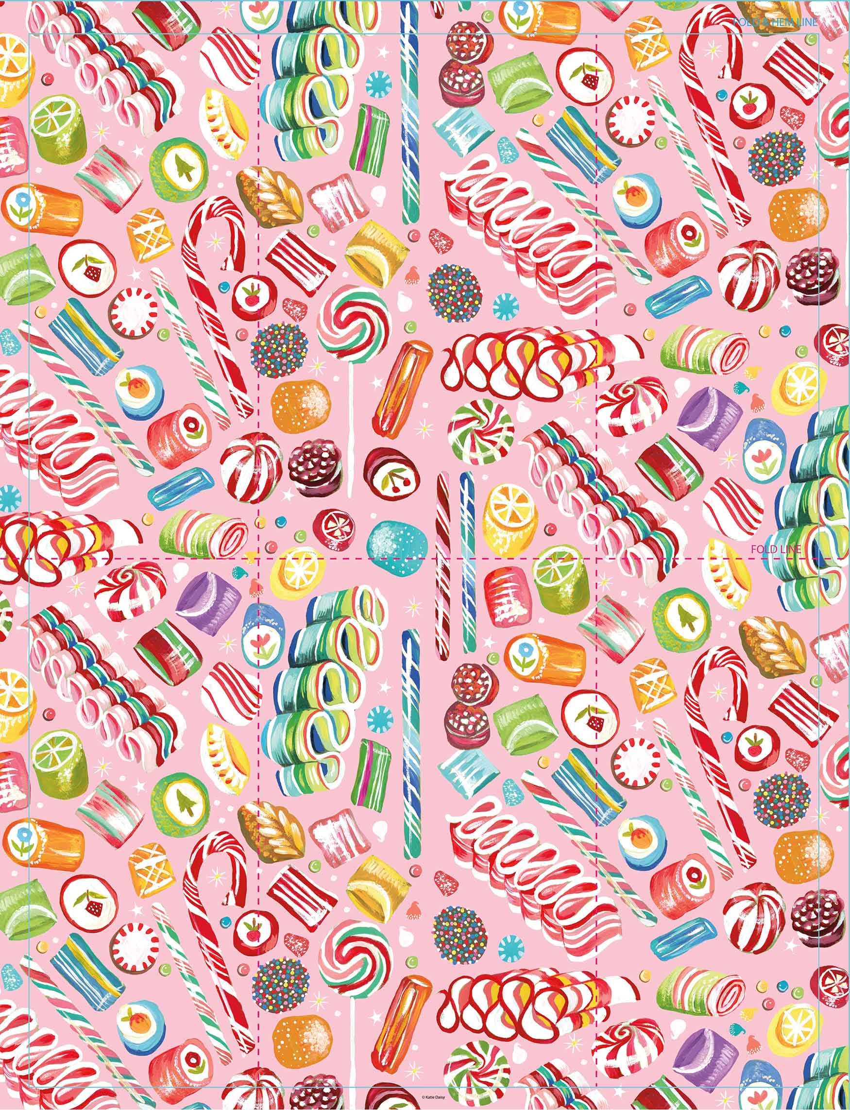 Picture of Holiday Sweets 100% Cotton Tea Towel