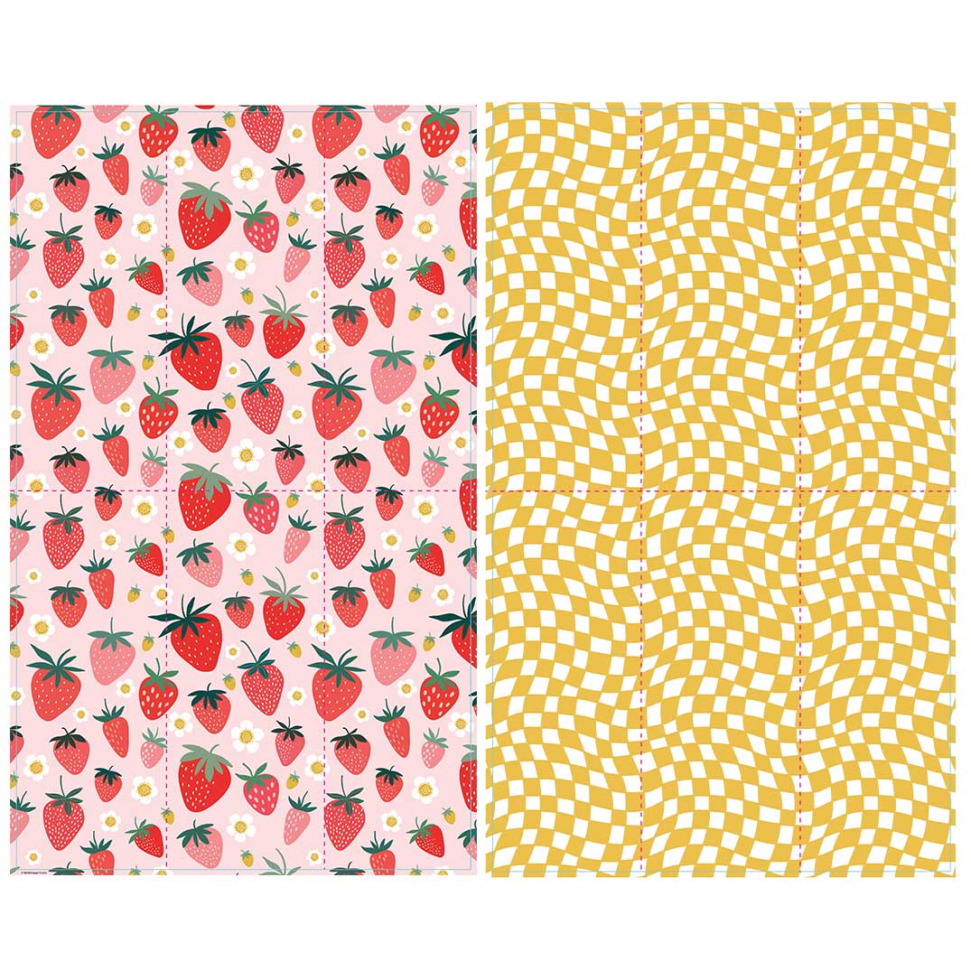 Picture of Strawberry Check Microfiber Towel