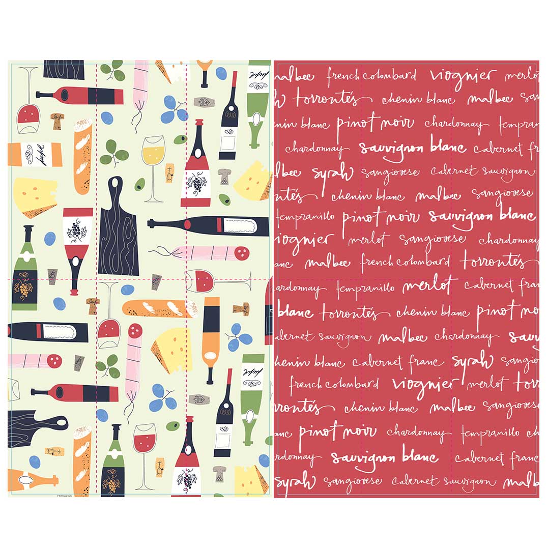 Picture of Wine & Cheese Please Microfiber Towel