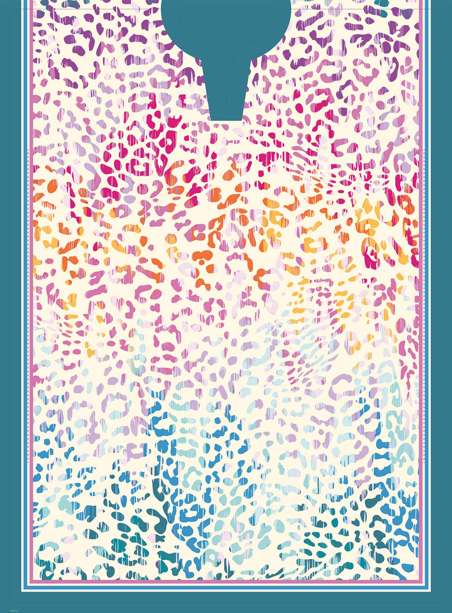 Picture of Leopard Stripe Caftan