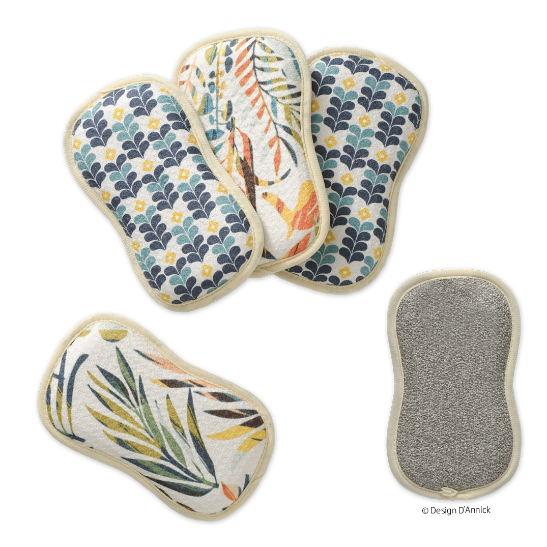 Picture of Colorful Leaves Scrubbie Set