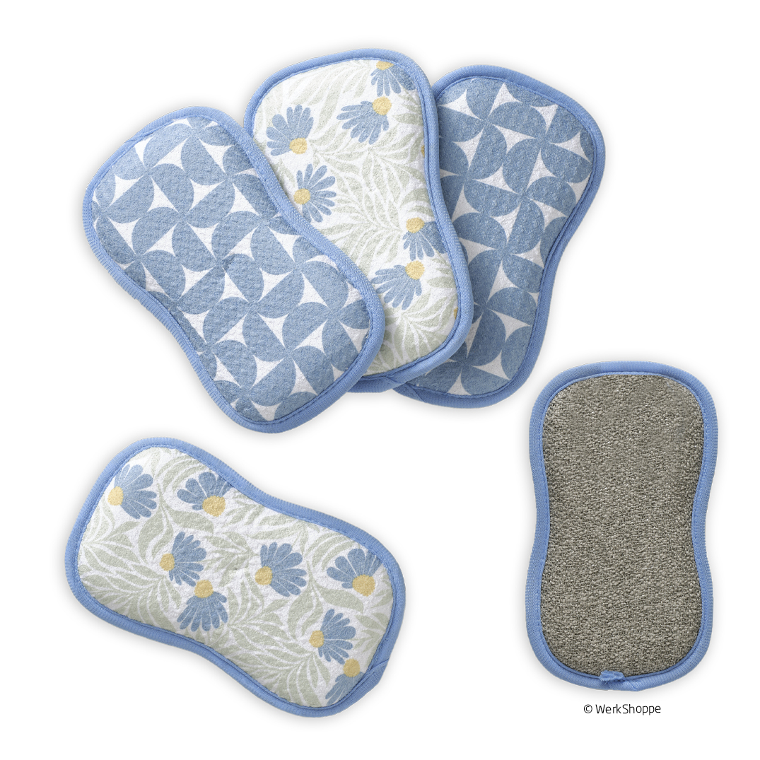 Picture of Blue Coneflower Scrubbie Set